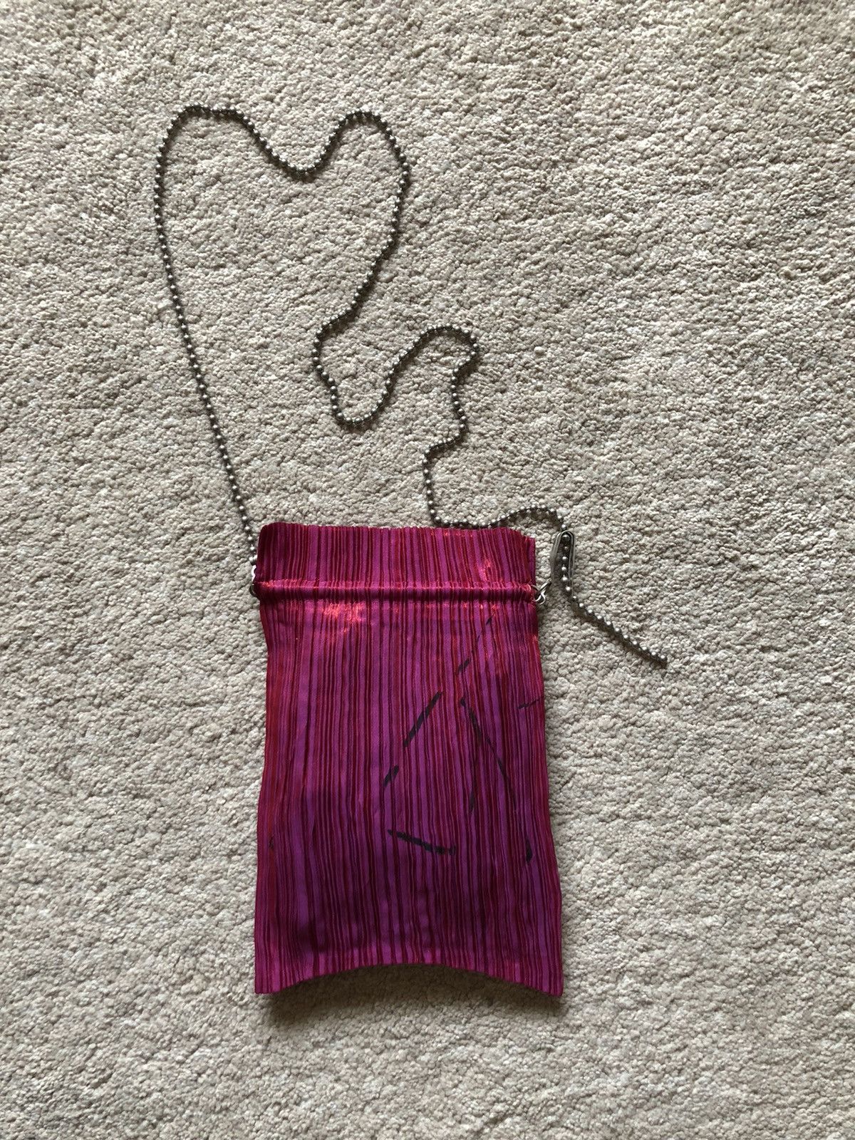 Pleats Please Issey Miyake 1990s Issey Miyake Pleat Please Chain Sling Bag Size ONE SIZE - 2 Thumbnail