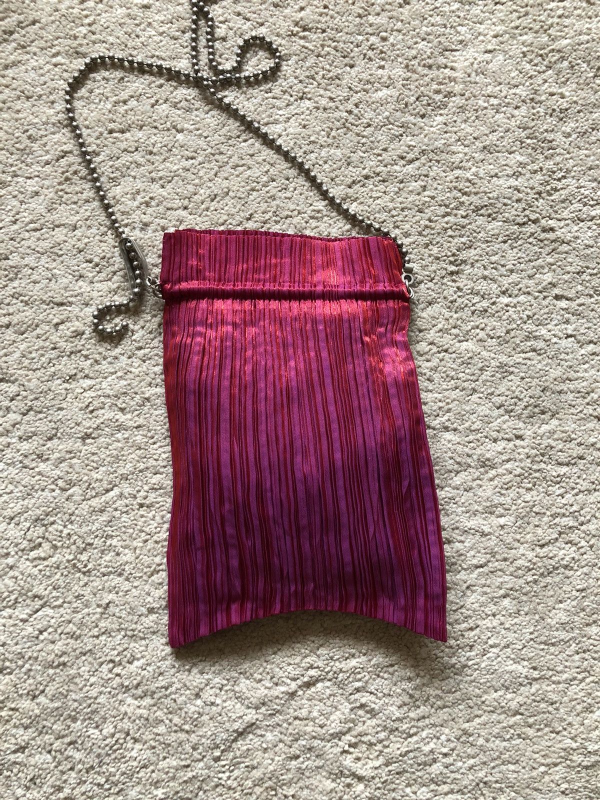 Pleats Please Issey Miyake 1990s Issey Miyake Pleat Please Chain Sling Bag Size ONE SIZE - 4 Thumbnail