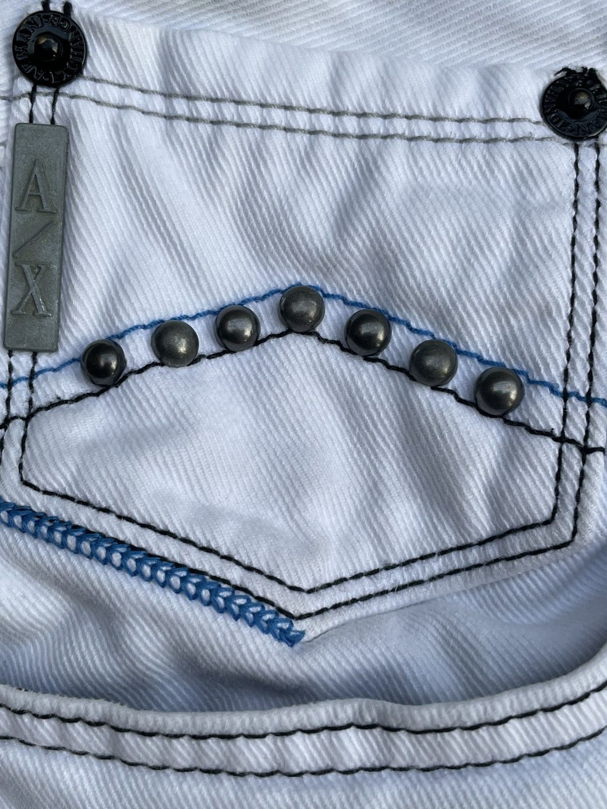 Armani Exchange Armani Exchange Custom Stud Denim Size US 33 - 21 Thumbnail