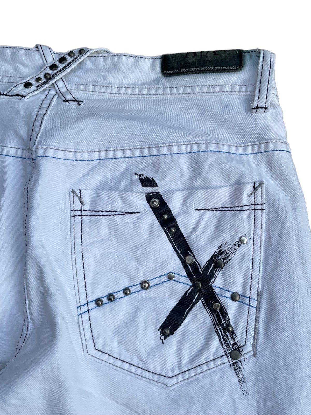 Armani Exchange Armani Exchange Custom Stud Denim Size US 33 - 12 Thumbnail