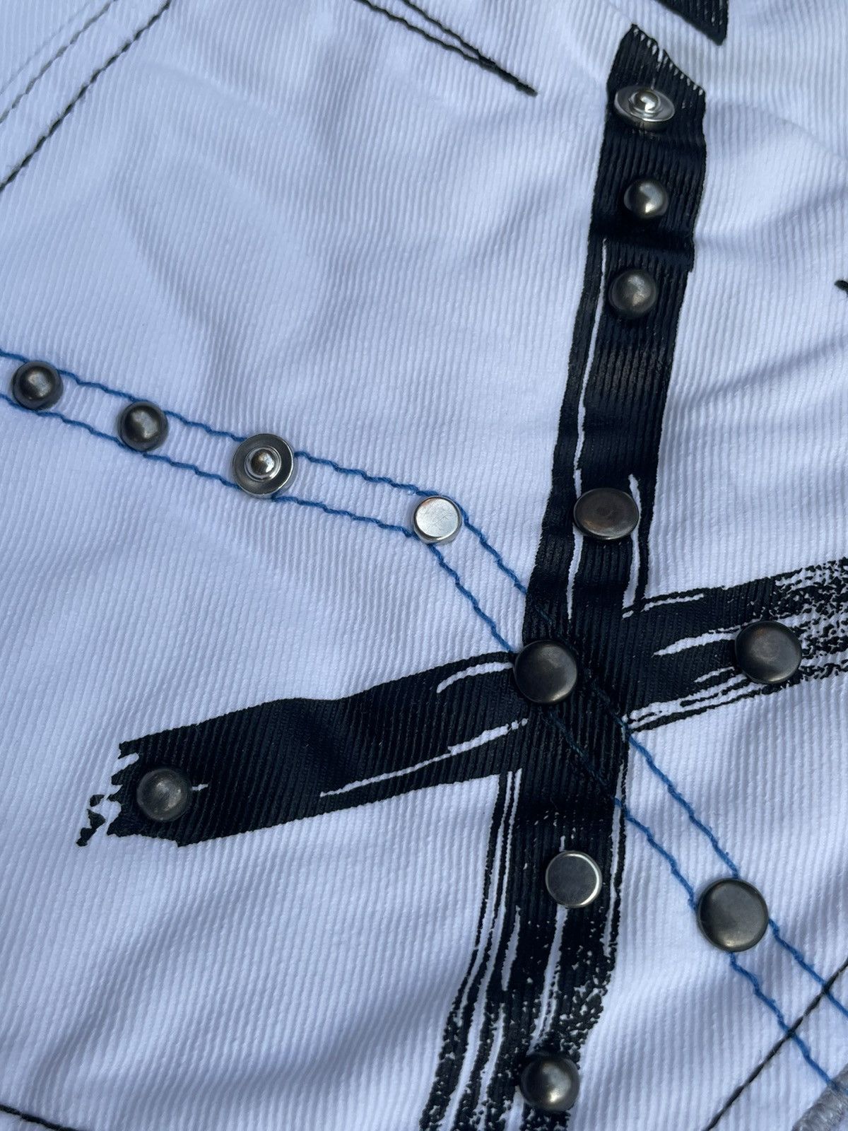 Armani Exchange Armani Exchange Custom Stud Denim Size US 33 - 16 Thumbnail