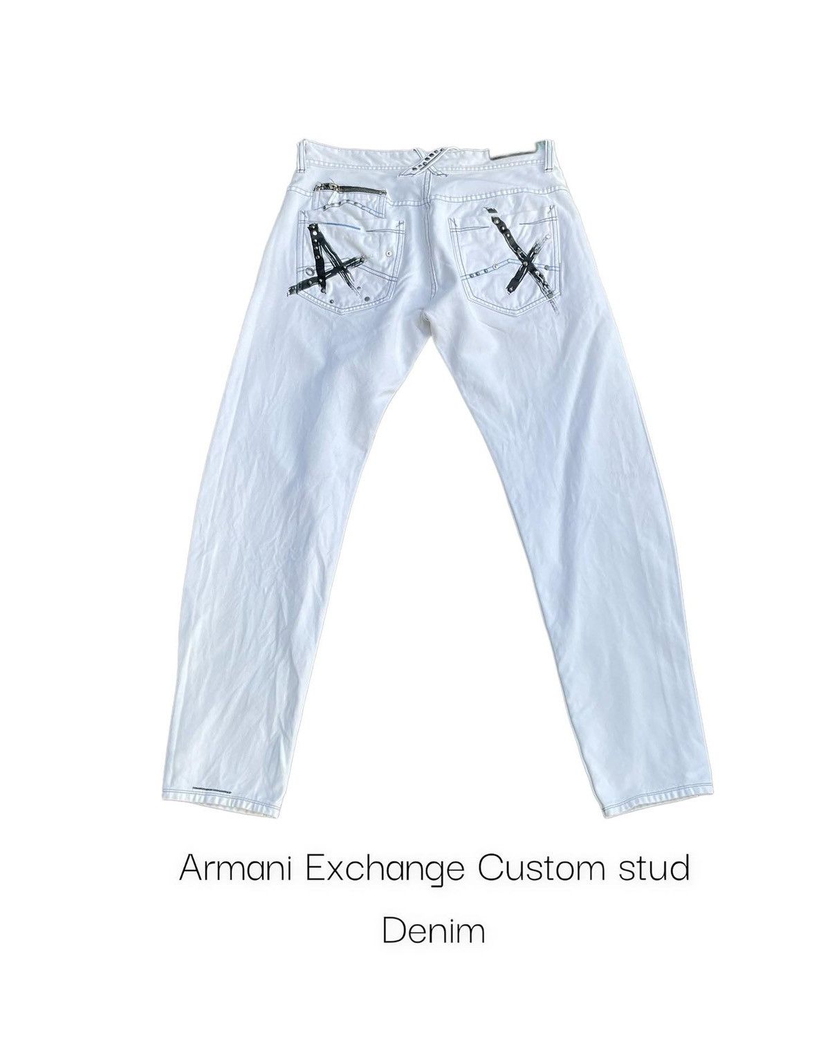 Armani Exchange Armani Exchange Custom Stud Denim Size US 33 - 1 Thumbnail