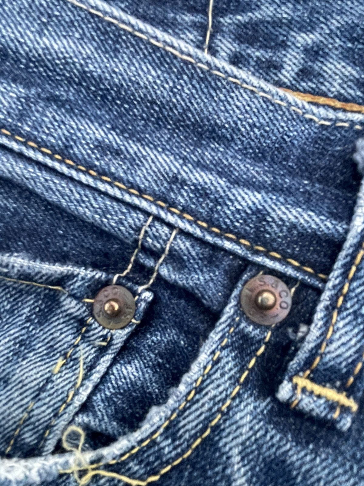 Levi's Vintage Levi’s 501 E 1966 2006 Aging Wash Distressed Size US 30 / EU 46 - 19 Thumbnail