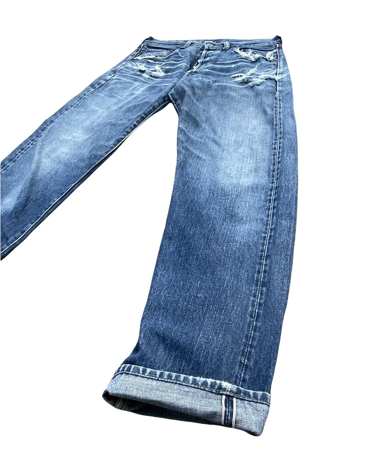 Levi's Vintage Levi’s 501 E 1966 2006 Aging Wash Distressed Size US 30 / EU 46 - 2 Thumbnail