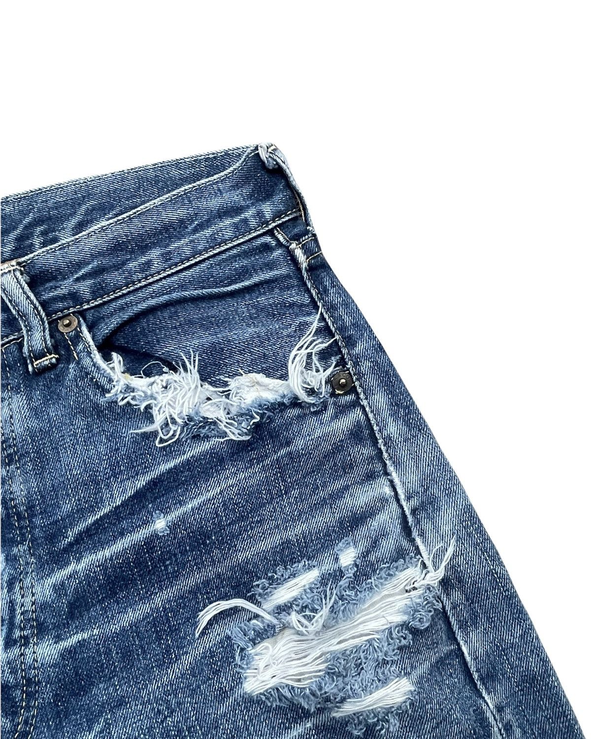 Levi's Vintage Levi’s 501 E 1966 2006 Aging Wash Distressed Size US 30 / EU 46 - 5 Thumbnail