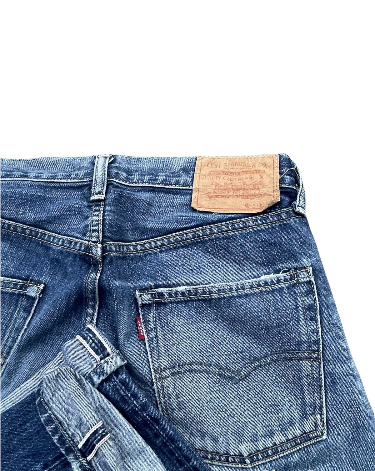 Levi's Vintage Levi’s 501 E 1966 2006 Aging Wash Distressed Size US 30 / EU 46 - 11 Thumbnail