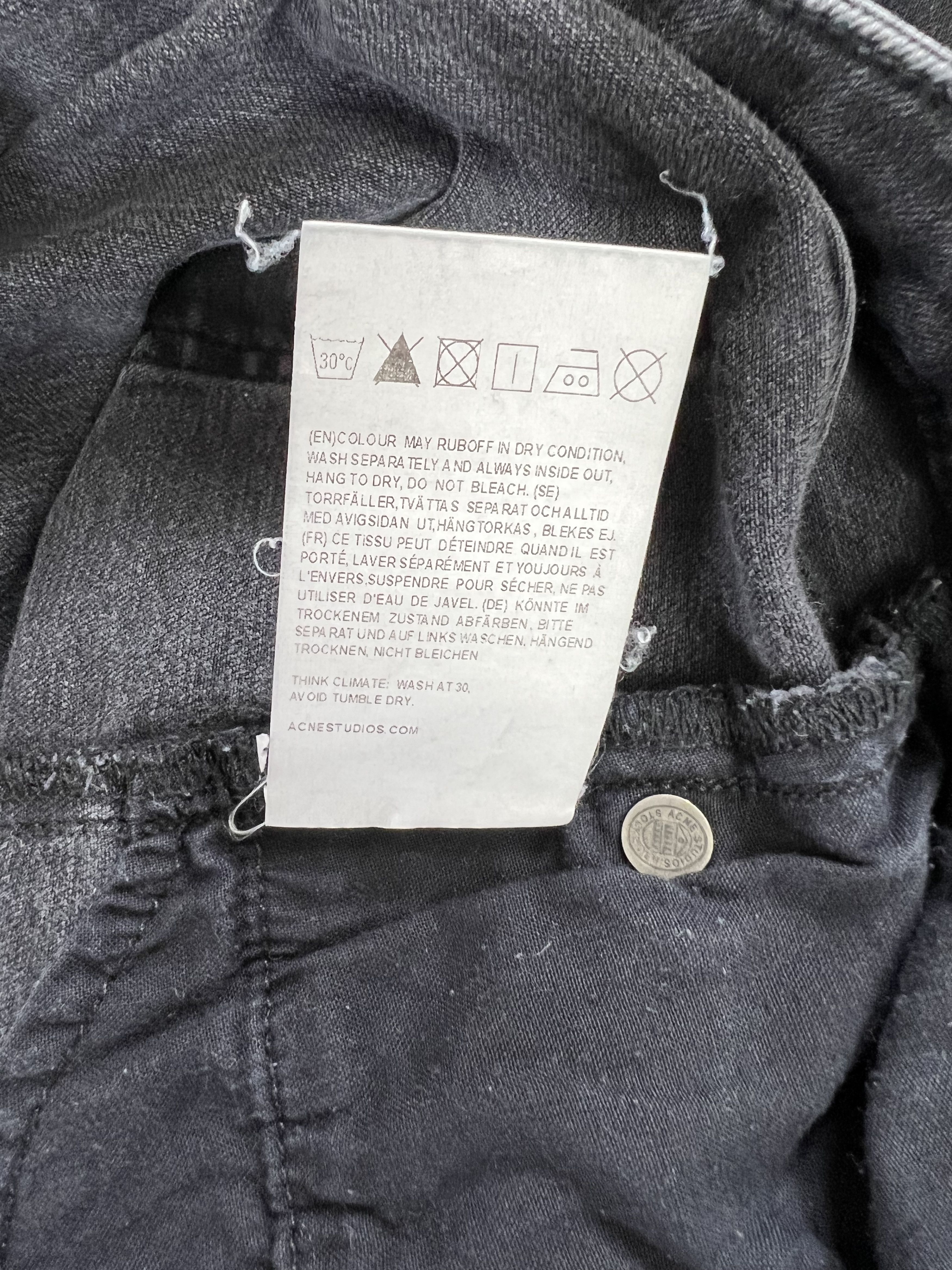 ⚡️QUICK SALE⚡️Acne Studios Skin 5 Used Black Jeans