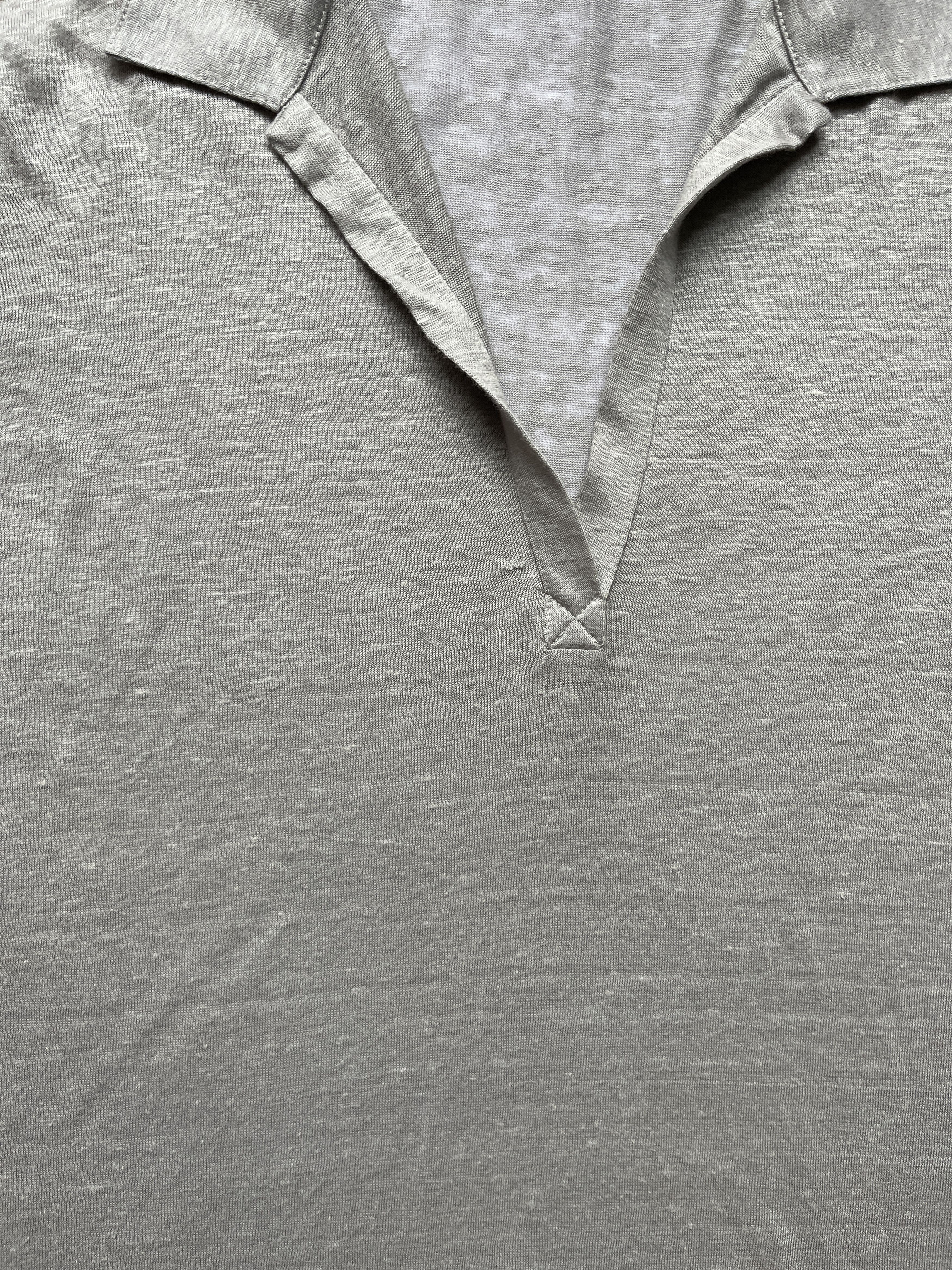 Jil Sander ⚡️QUICK SALE⚡️Jil Sander Grey Linen Knit Polo Top Size US L / EU 52-54 / 3 - 7 Thumbnail
