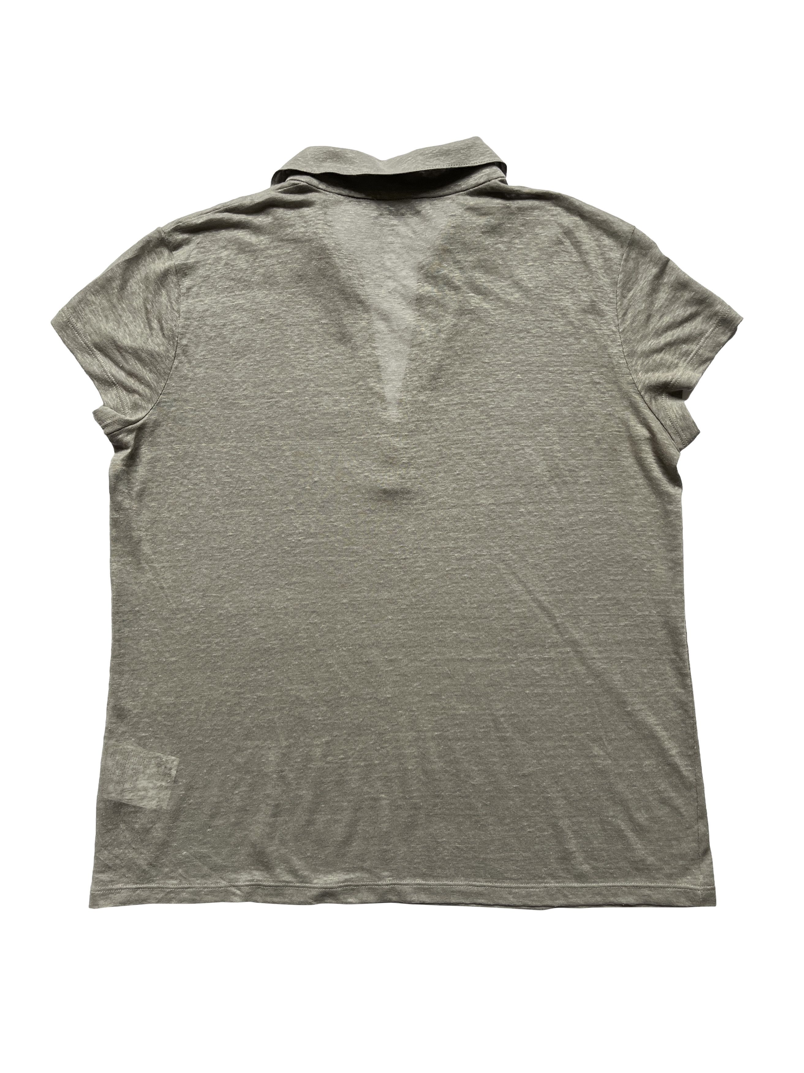 Jil Sander ⚡️QUICK SALE⚡️Jil Sander Grey Linen Knit Polo Top Size US L / EU 52-54 / 3 - 2 Thumbnail