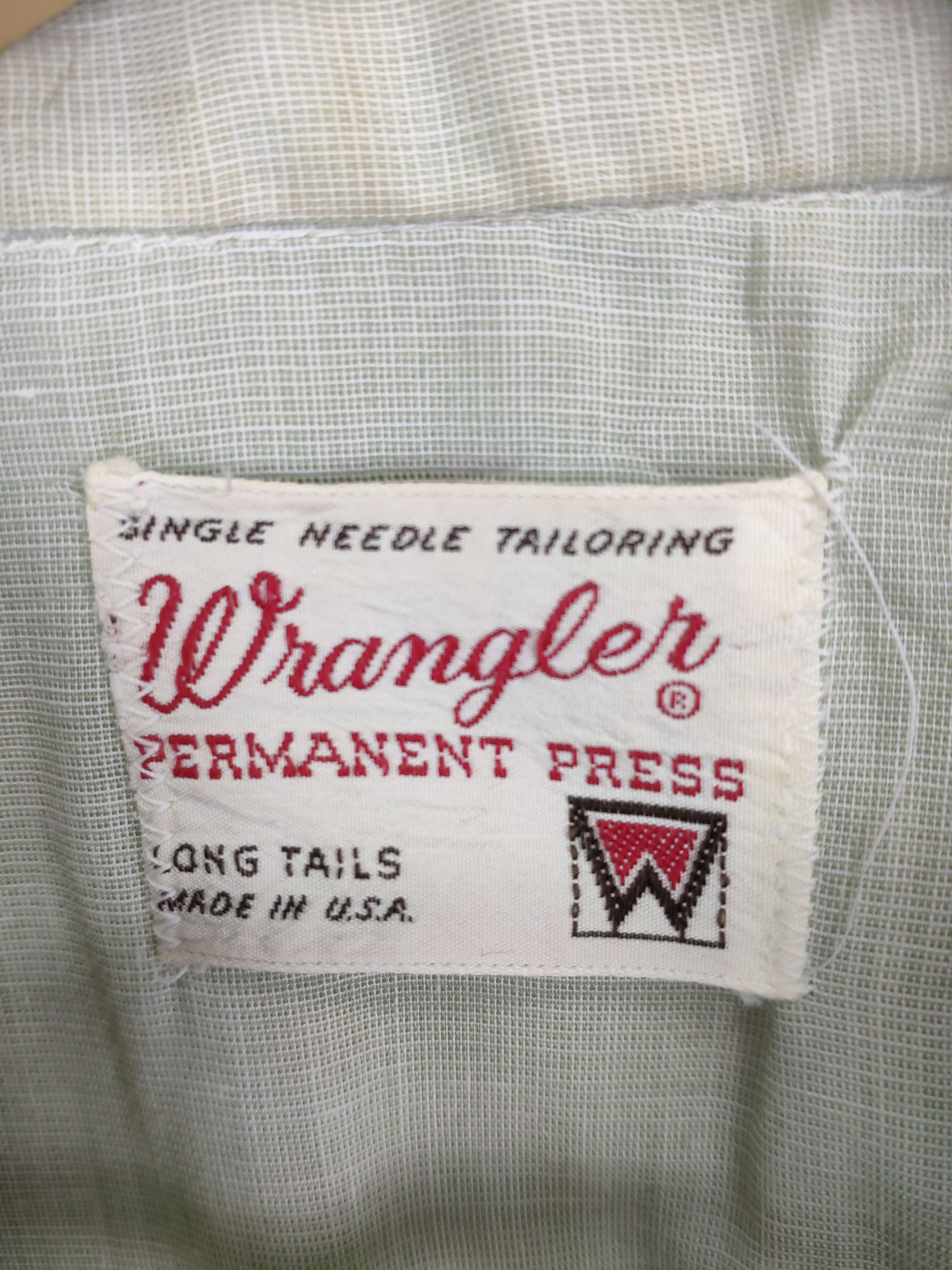 Vintage × Wrangler Vintage 1980s Wrangler Western Shirt Button Up Long Sleeve Size US M / EU 48-50 / 2 - 3 Thumbnail