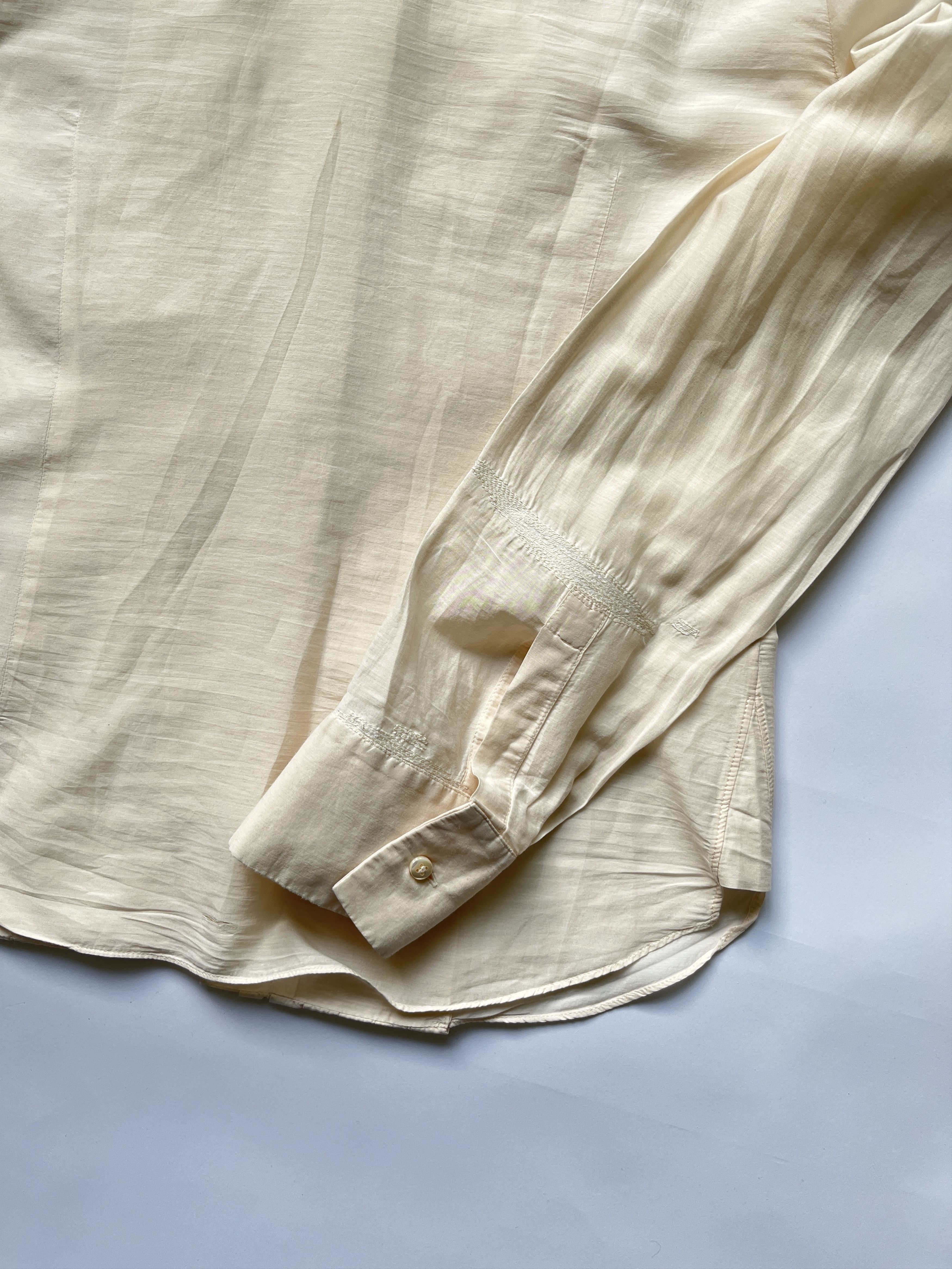 Celine ⚡️QUICK SALE⚡️Celine Pale Beige Peach Shirt Size M / US 6-8 / IT 42-44 - 6 Thumbnail