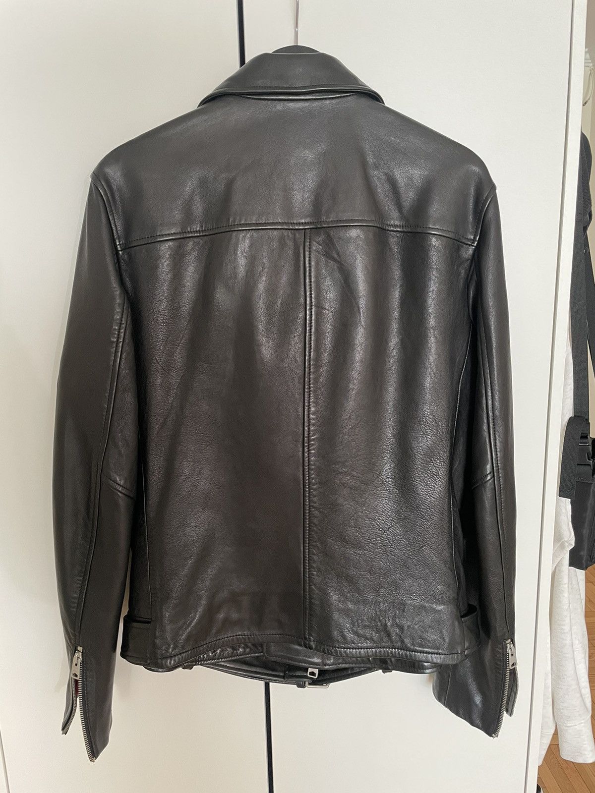 Allsaints Black leather moto jacket Size US M / EU 48-50 / 2 - 2 Thumbnail