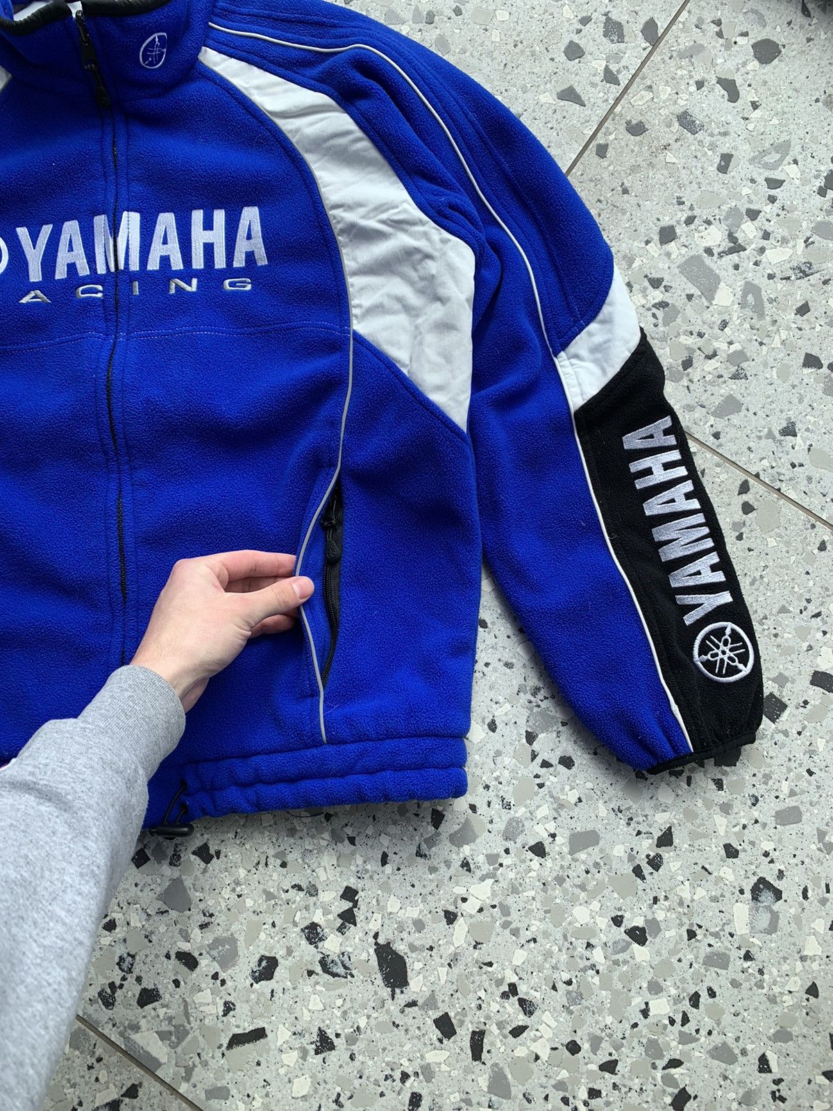 Vintage × Yamaha Vintage Yamaha Racing Fleece Jacket Y2K Size US L / EU 52-54 / 3 - 5 Thumbnail
