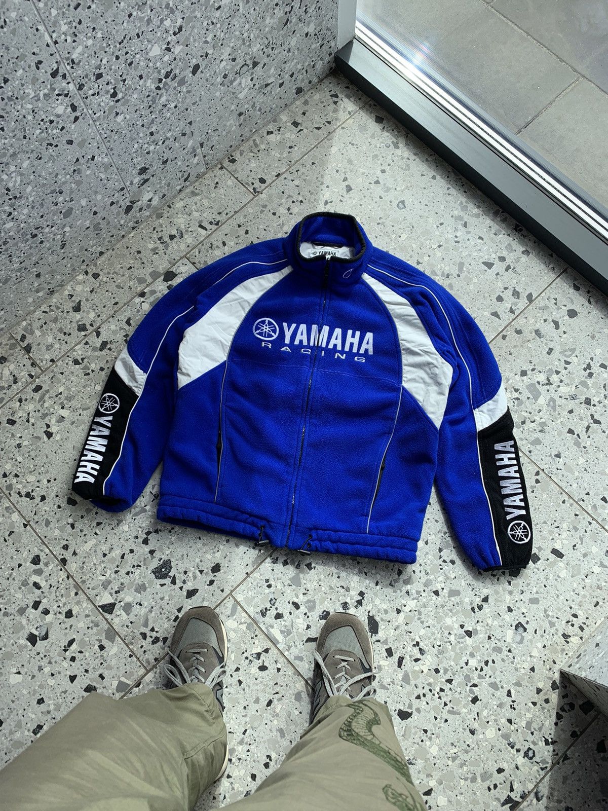 Vintage × Yamaha Vintage Yamaha Racing Fleece Jacket Y2K Size US L / EU 52-54 / 3 - 1 Thumbnail