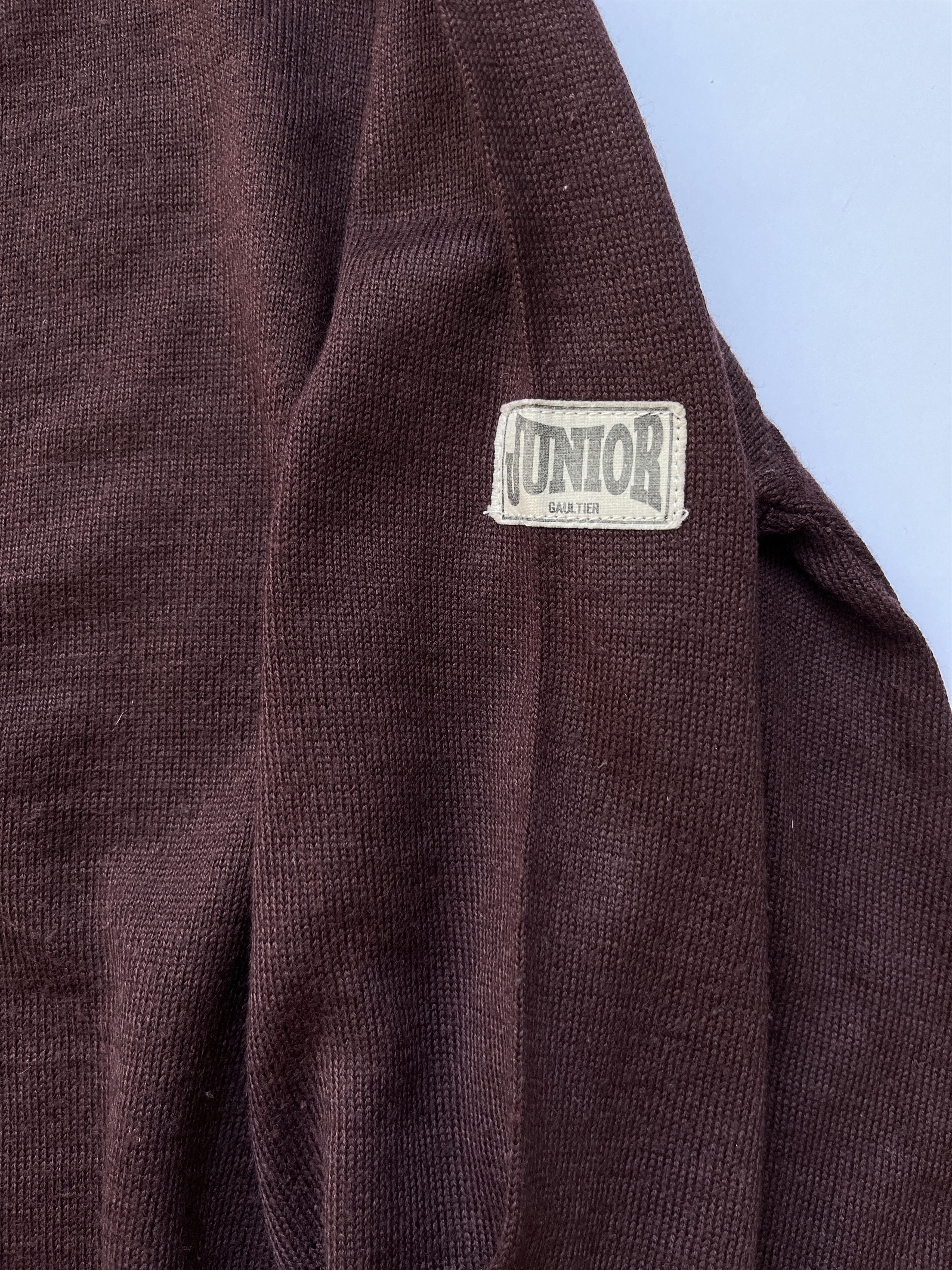 Jean Paul Gaultier ⚡️QUICK SALE⚡️1980's Jean Paul Gaultier Dark Burgundy Knit Size US S / EU 44-46 / 1 - 4 Thumbnail