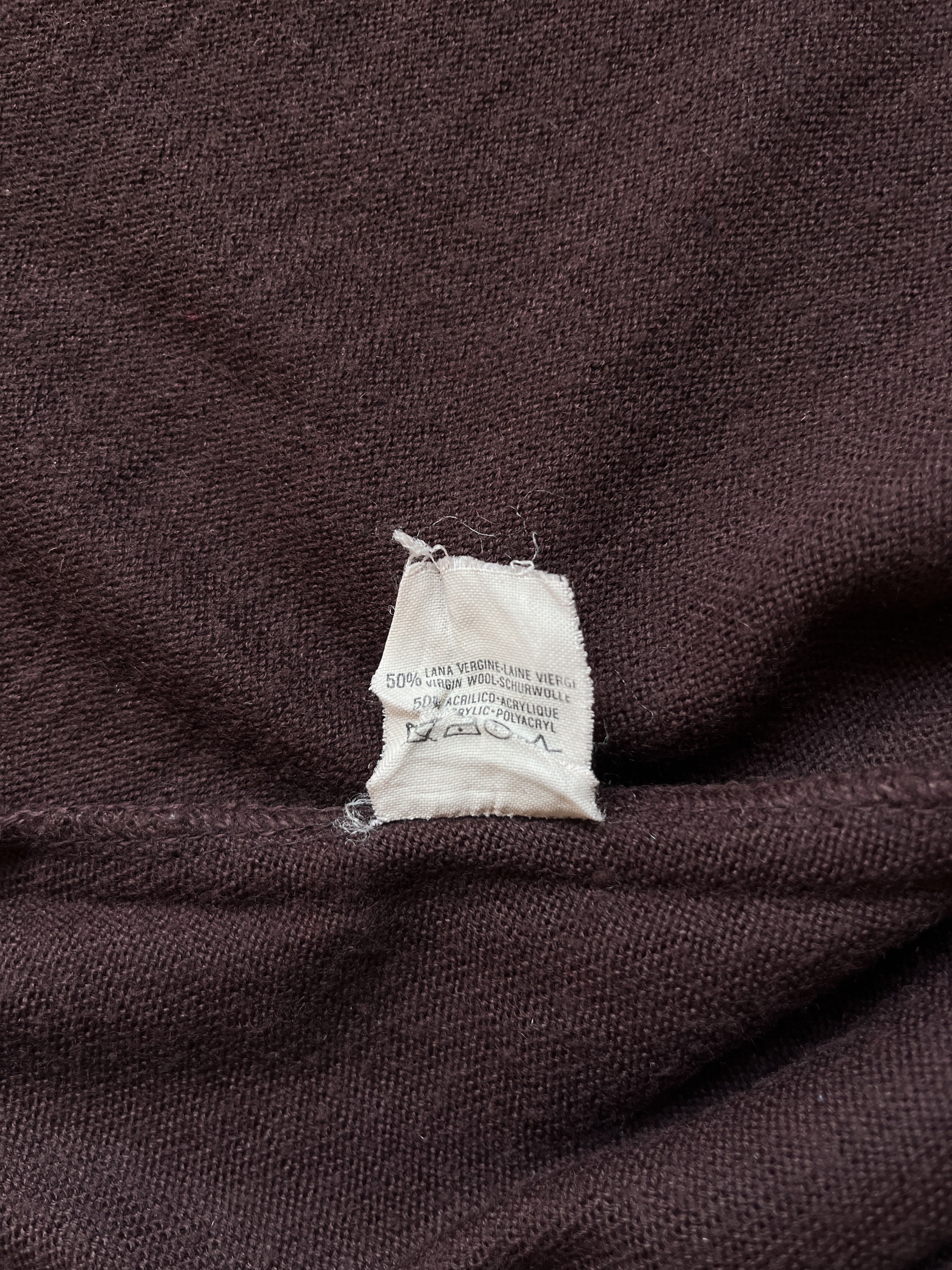 Jean Paul Gaultier ⚡️QUICK SALE⚡️1980's Jean Paul Gaultier Dark Burgundy Knit Size US S / EU 44-46 / 1 - 6 Thumbnail