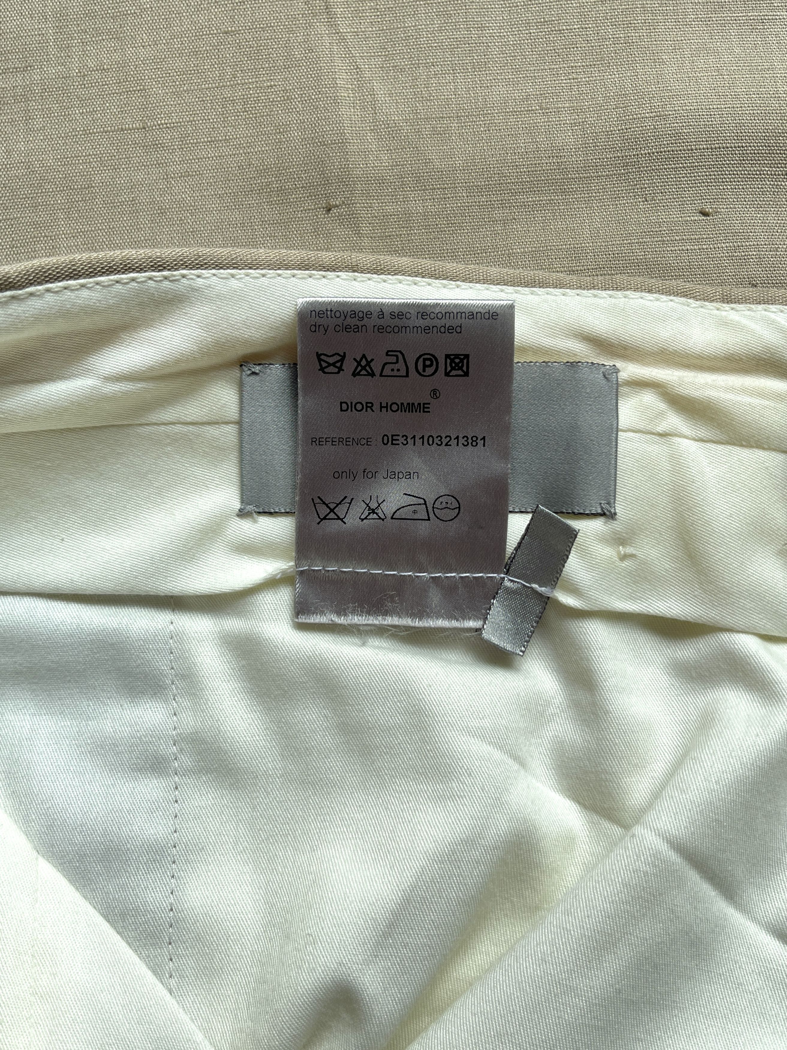 Dior ⚡️QUICK SALE⚡️2000 Dior Hedi Slimane Linen Trousers Pants Size US 38 / EU 54 - 4 Thumbnail