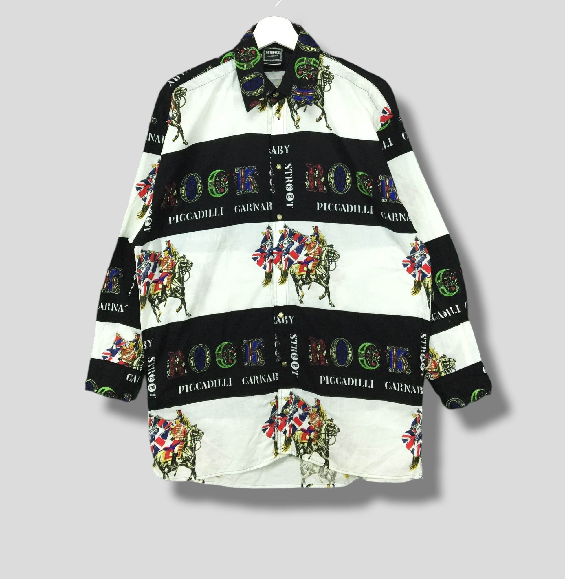 Vintage Versace jeans couture carnaby street button up shirt