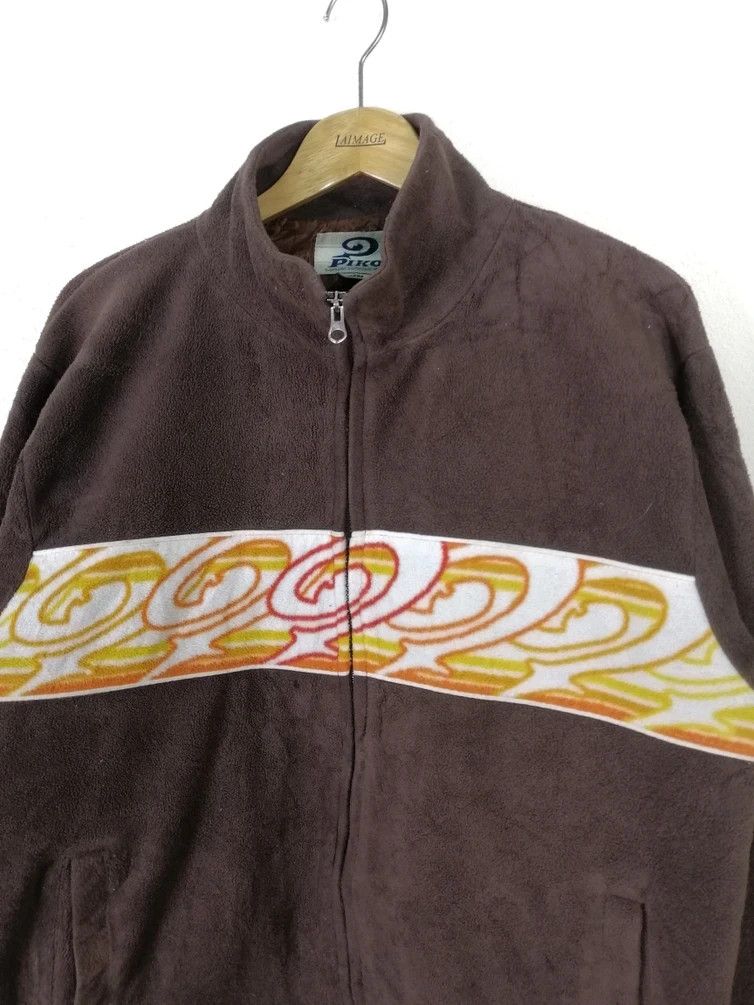 Japanese Brand Vintage Winter Piko Longboard Printed Fleece Zipper Jacket Size US L / EU 52-54 / 3 - 2 Thumbnail