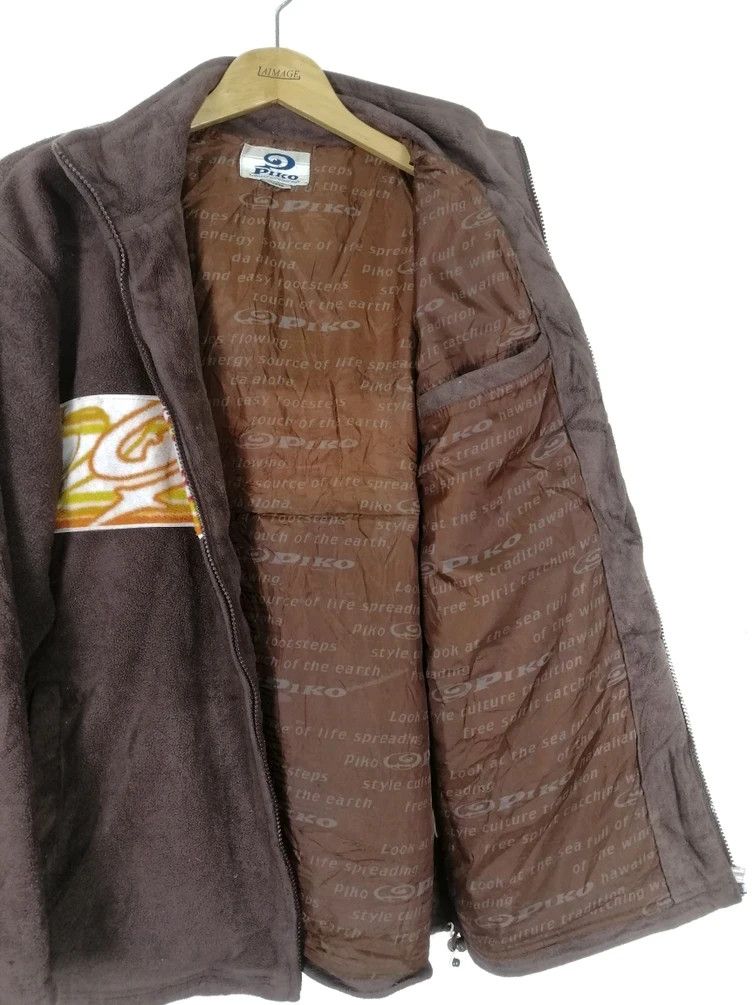 Japanese Brand Vintage Winter Piko Longboard Printed Fleece Zipper Jacket Size US L / EU 52-54 / 3 - 5 Thumbnail
