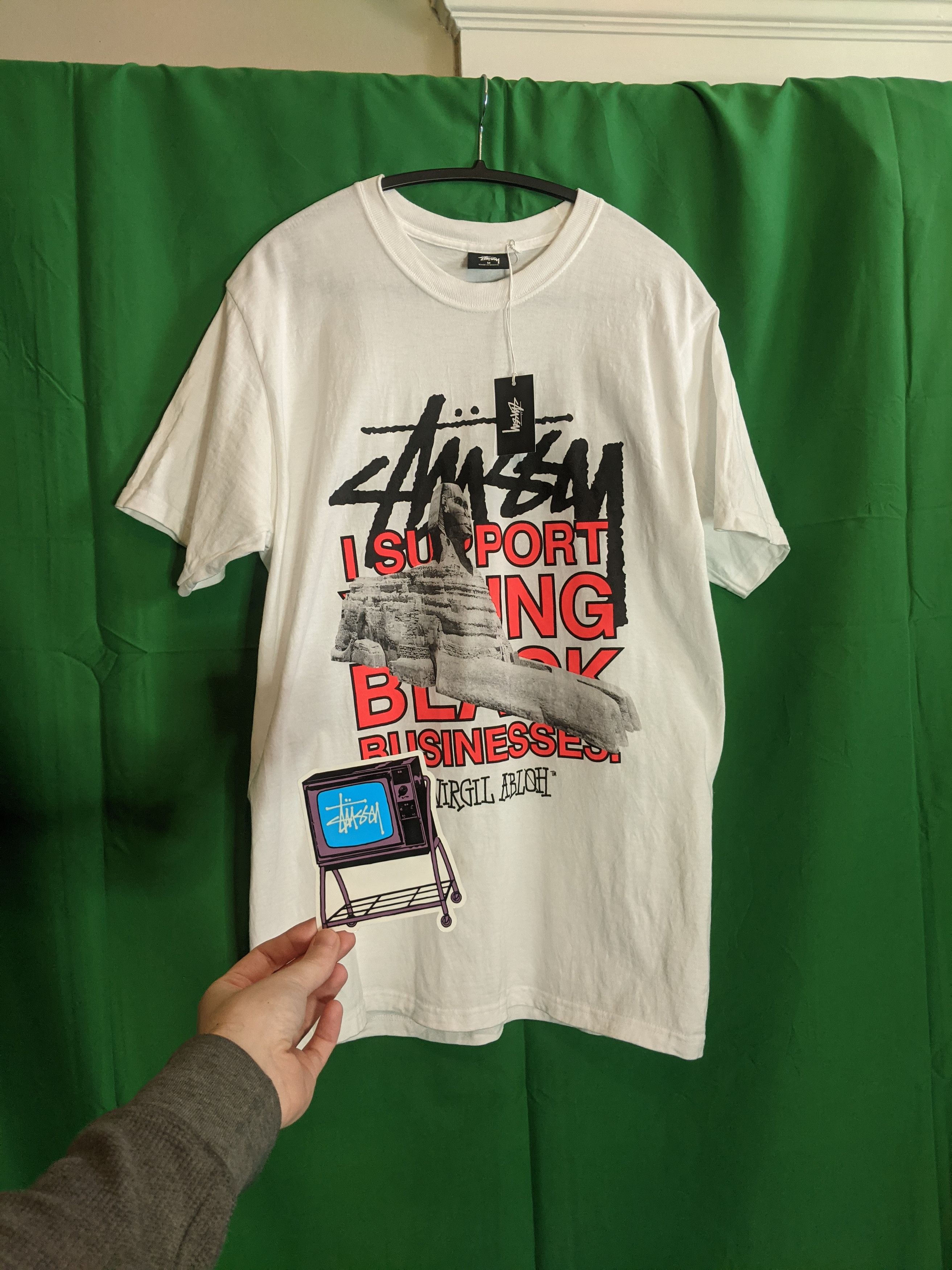 Stussy x Off White Virgil Abloh World Tour Tee