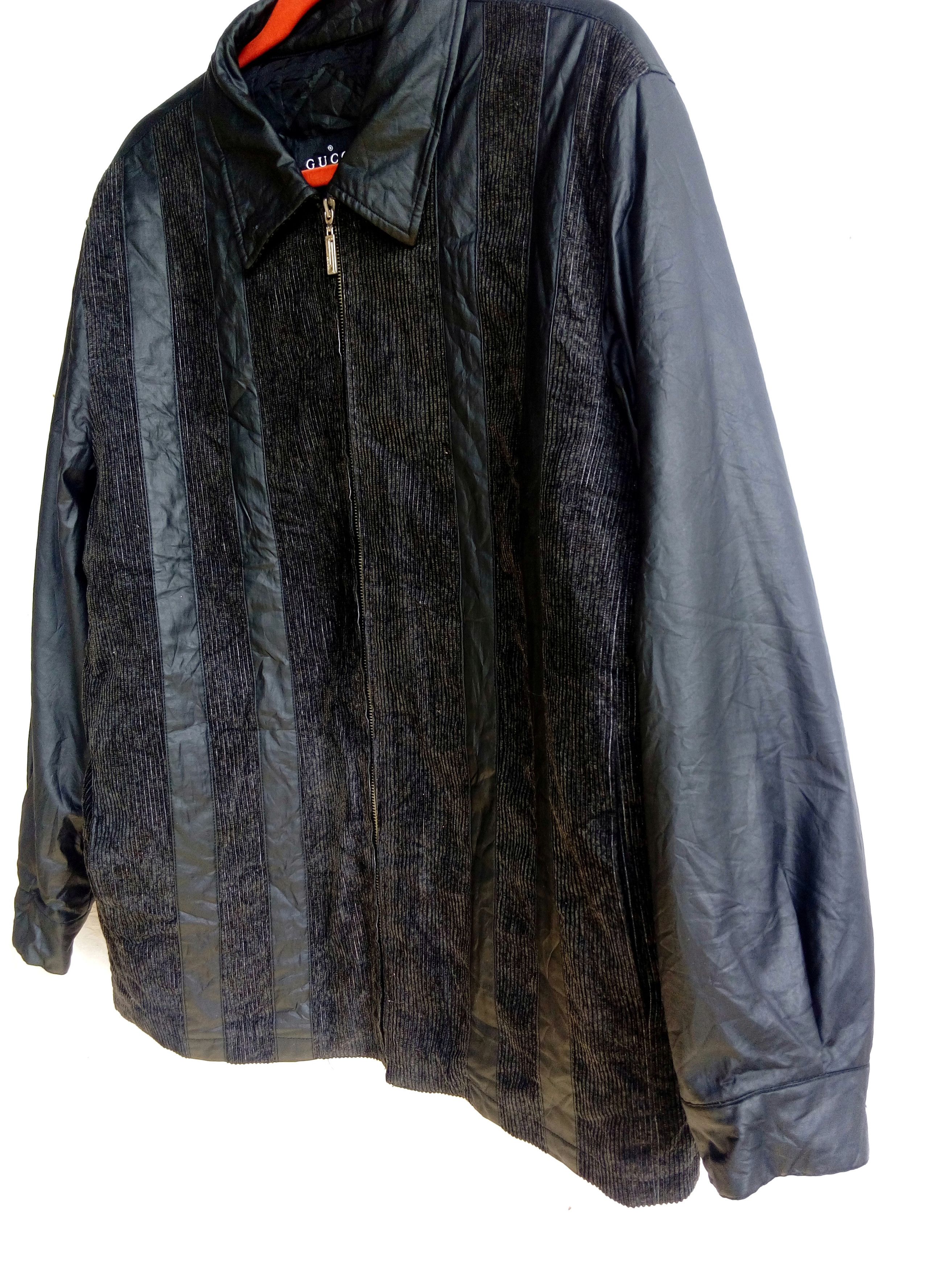 Gucci Gucci Pvc Leather With Corduroys Zipper Jacket Size US M / EU 48-50 / 2 - 3 Thumbnail