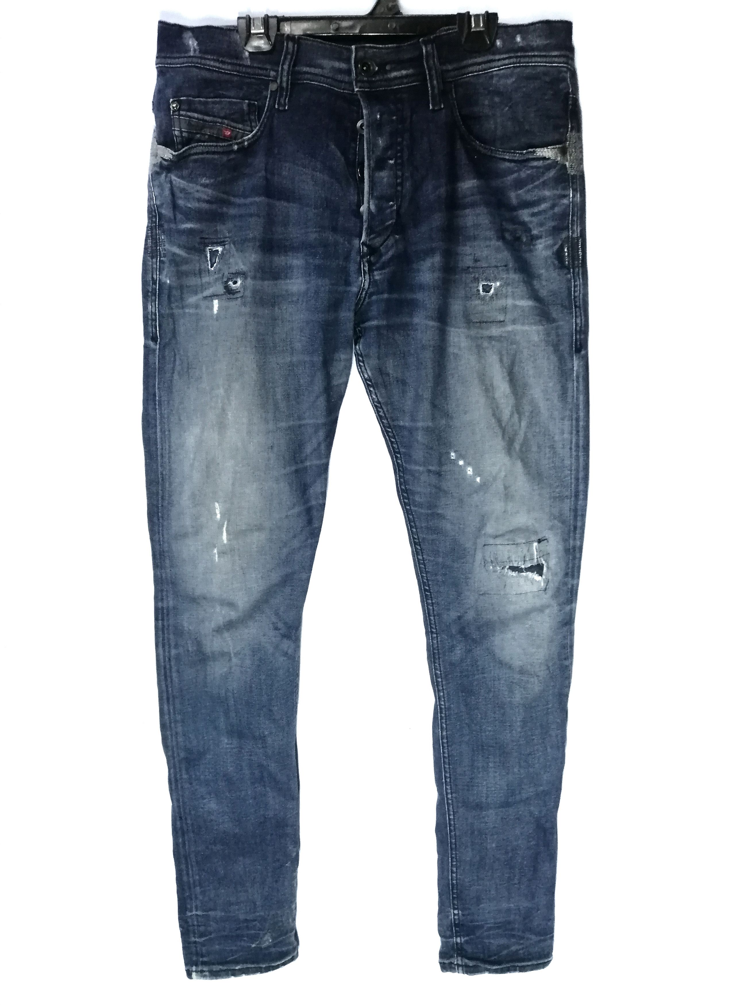 Diesel Black Gold Diesel Over Skinny Fit Destroyed Denim Tepphar Size US 32 / EU 48 - 1 Thumbnail