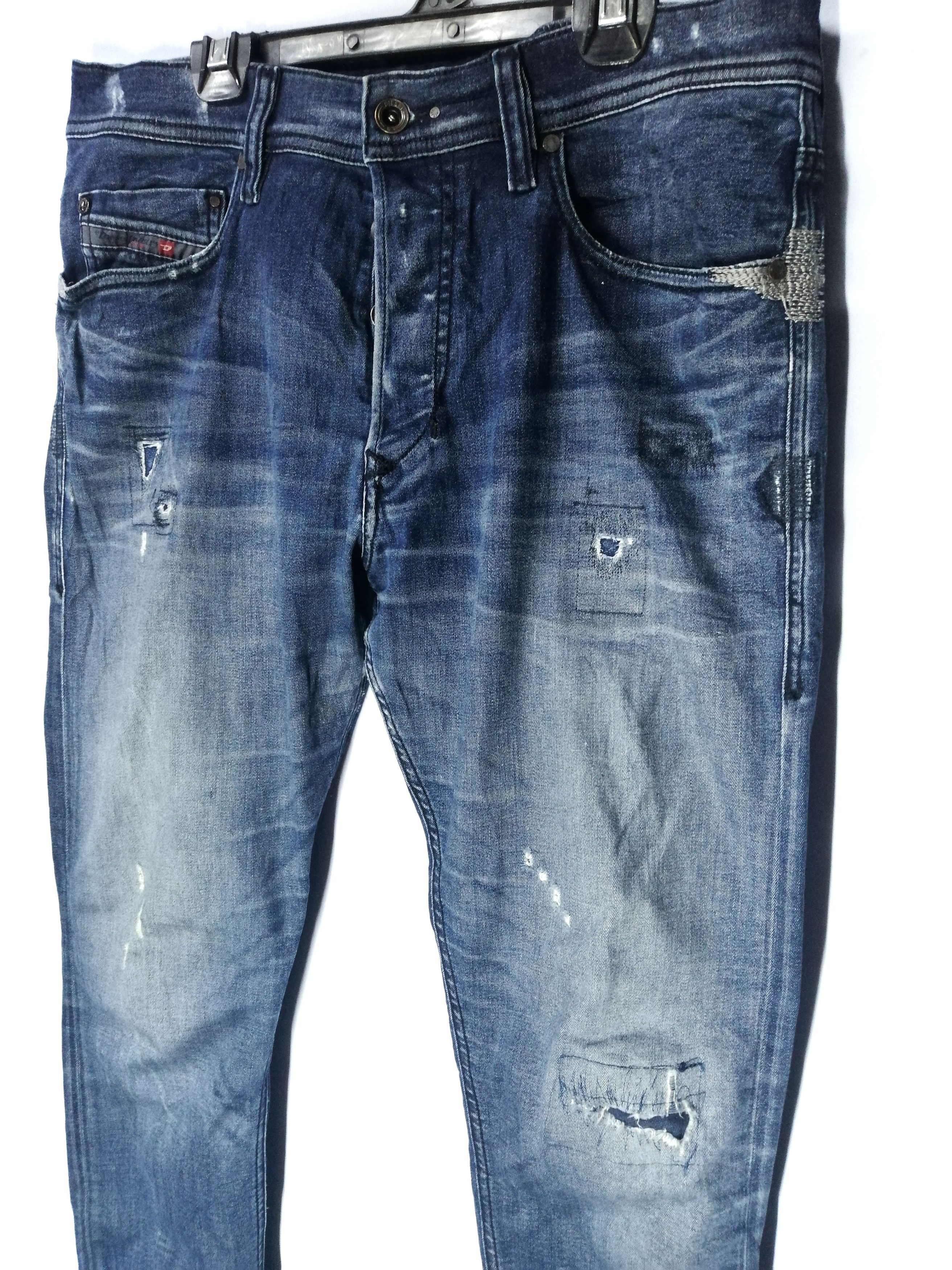 Diesel Black Gold Diesel Over Skinny Fit Destroyed Denim Tepphar Size US 32 / EU 48 - 2 Thumbnail