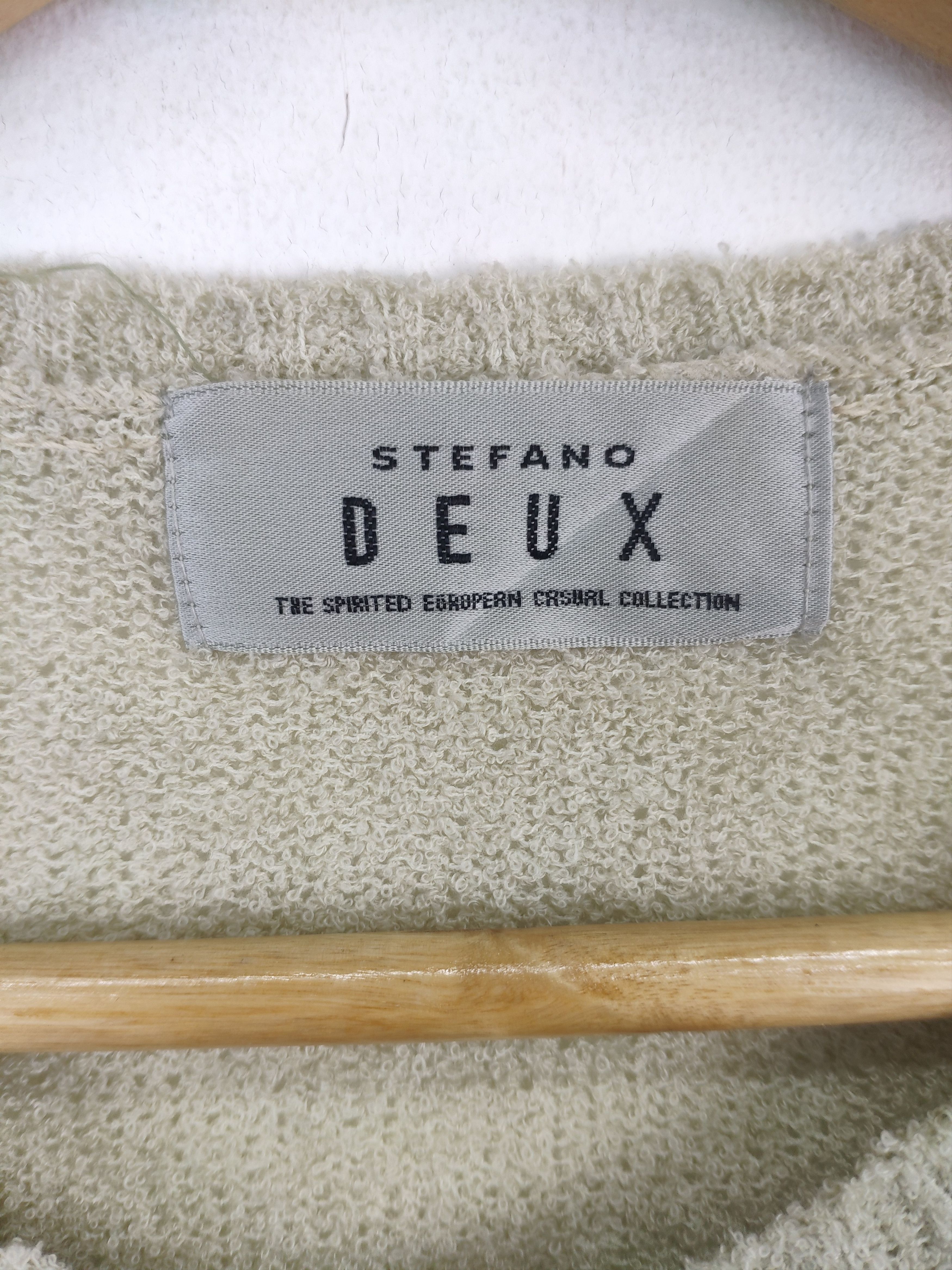 Aran Isles Knitwear × Designer × Japanese Brand Vintage Stefano Deux Knit Button Up Shirt Size XXS / US 00 / IT 34 - 3 Thumbnail