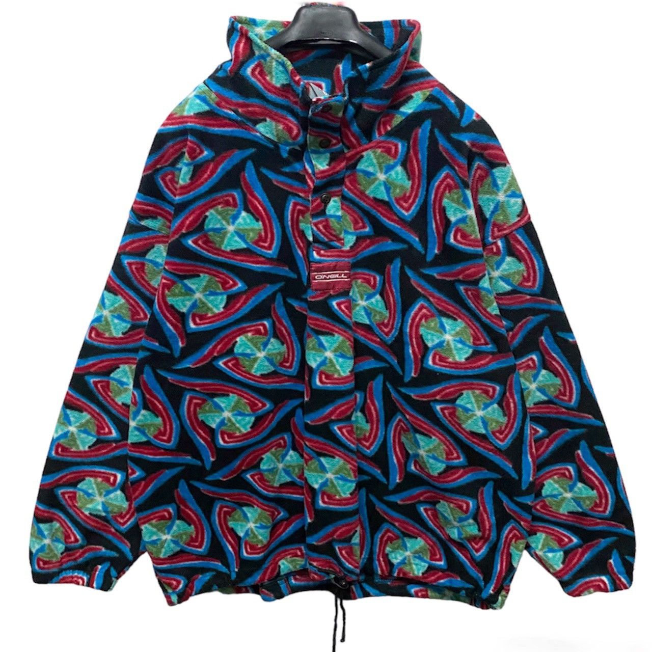 image of 1990X Clothing x Oneill 1990S Oneill Crazy Multicolor-Design Fleece Jacket, Men's (Size XL)