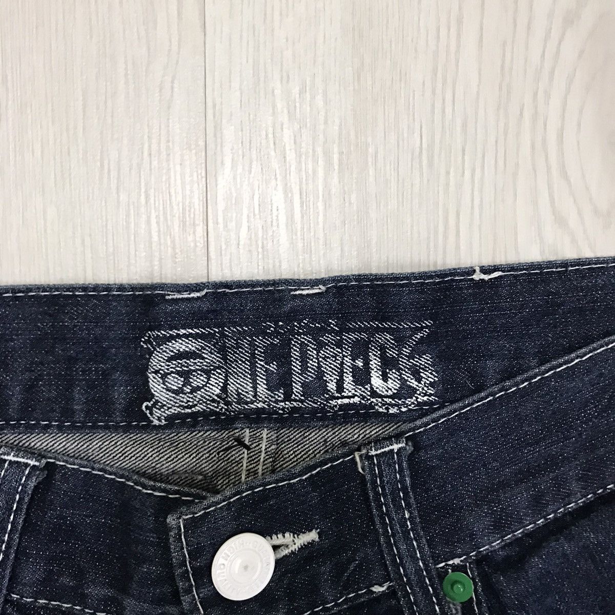 Anime × Japanese Brand × One Piece Vintage One Piece Anime Jeans Anime Size US 33 - 8 Thumbnail