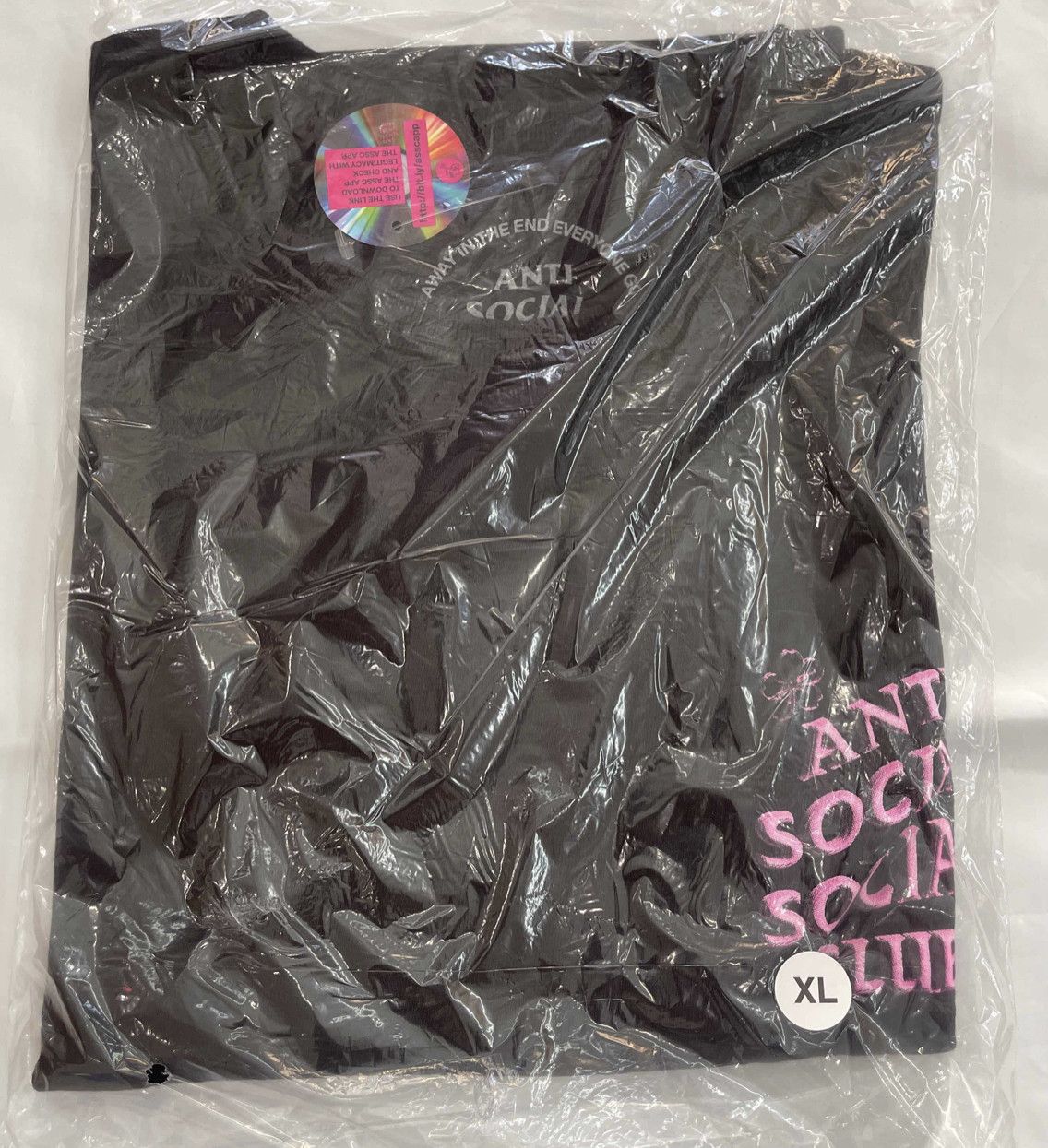 Anti Social Social Club DS Pink ASSC Coral Crush Black Tee Bape kith FTP FOG VLONE Size US XL / EU 56 / 4 - 2 Thumbnail