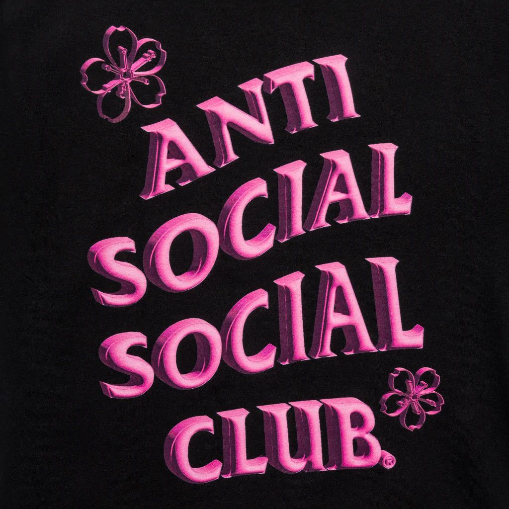 Anti Social Social Club DS Pink ASSC Coral Crush Black Tee Bape kith FTP FOG VLONE Size US XL / EU 56 / 4 - 3 Thumbnail