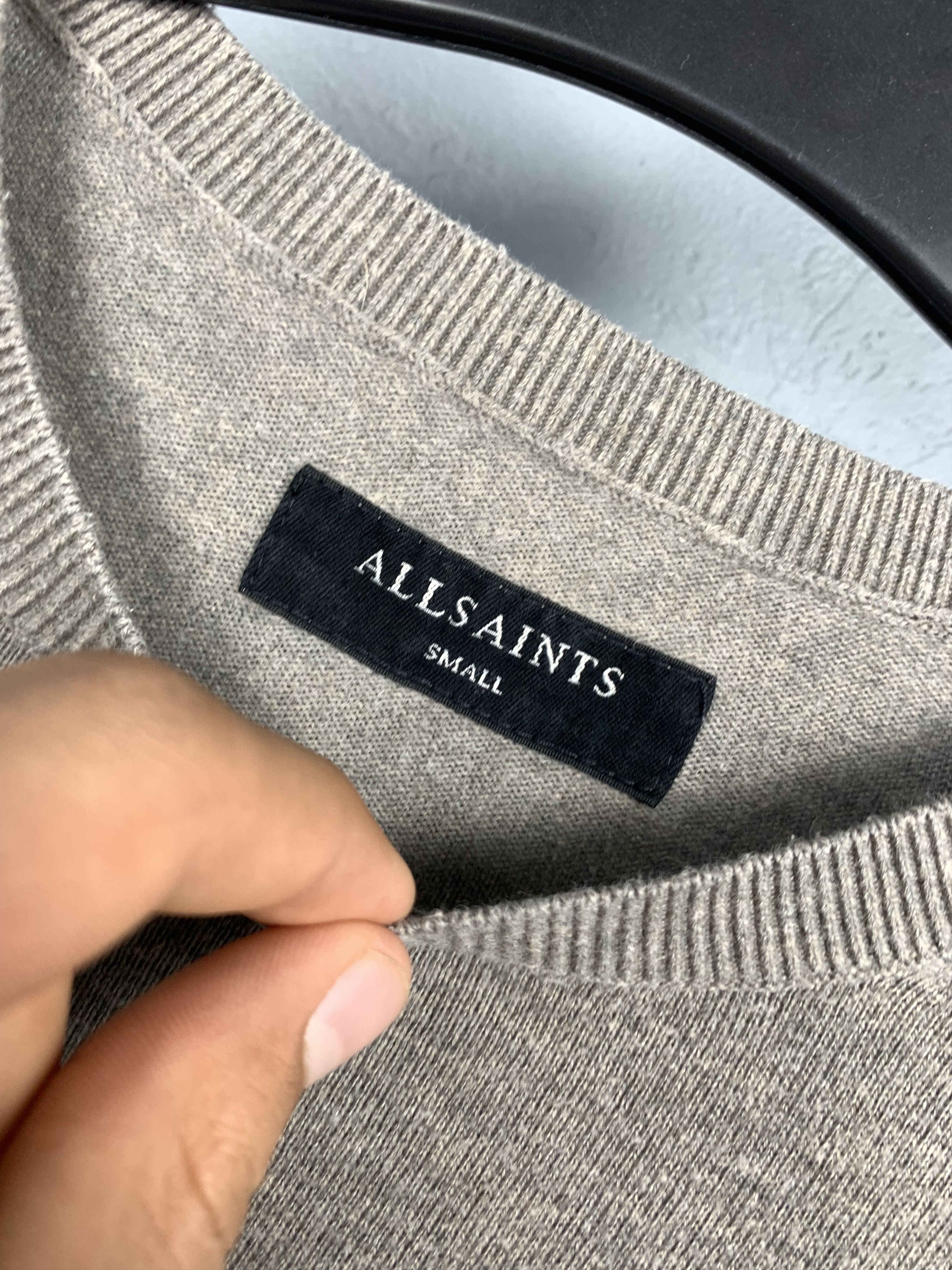 Allsaints Allsaints Wherry Crew Neck Mens Cotton Knit Sweater Size US S / EU 44-46 / 1 - 3 Thumbnail