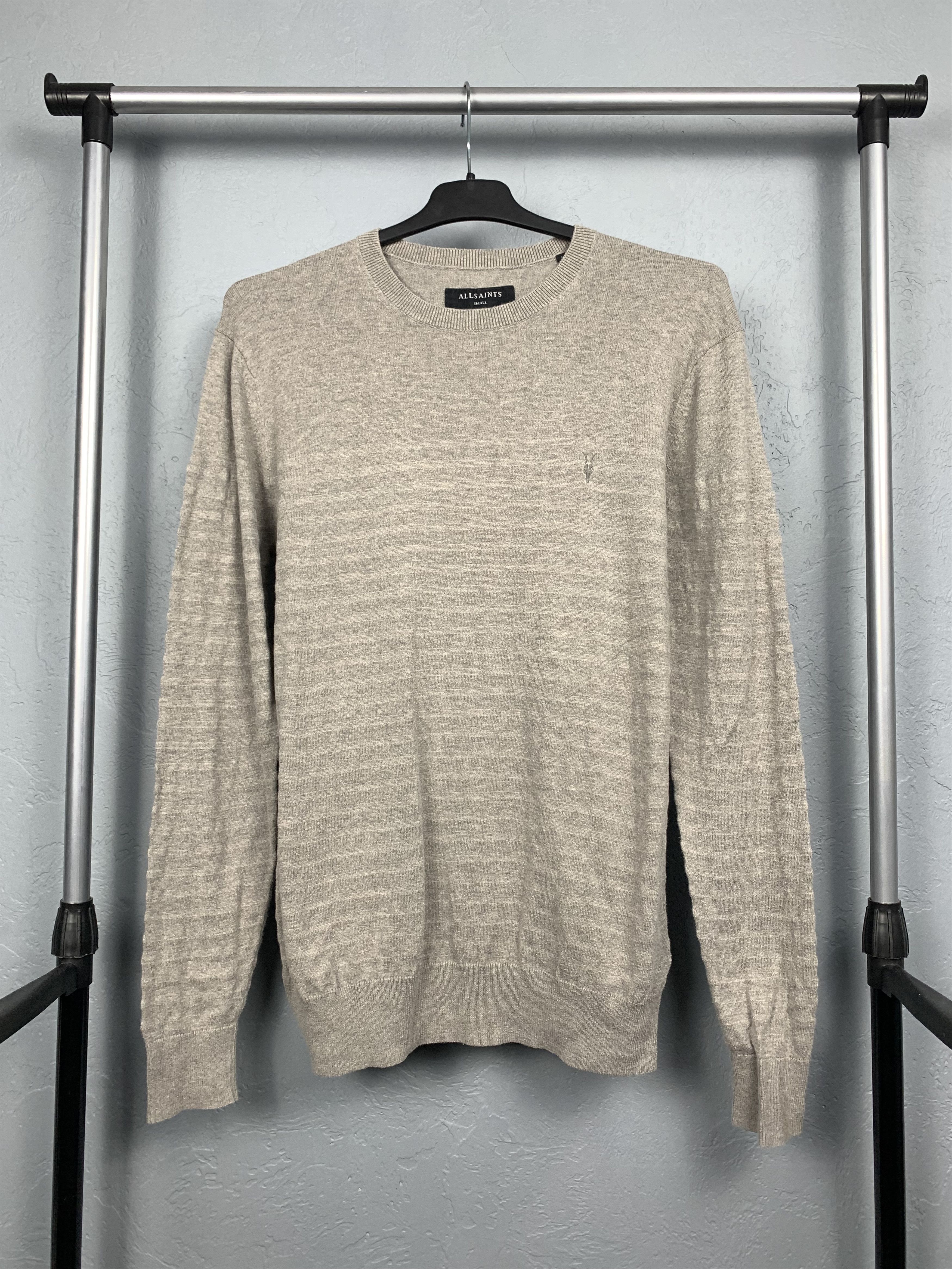Allsaints Allsaints Wherry Crew Neck Mens Cotton Knit Sweater Size US S / EU 44-46 / 1 - 1 Thumbnail