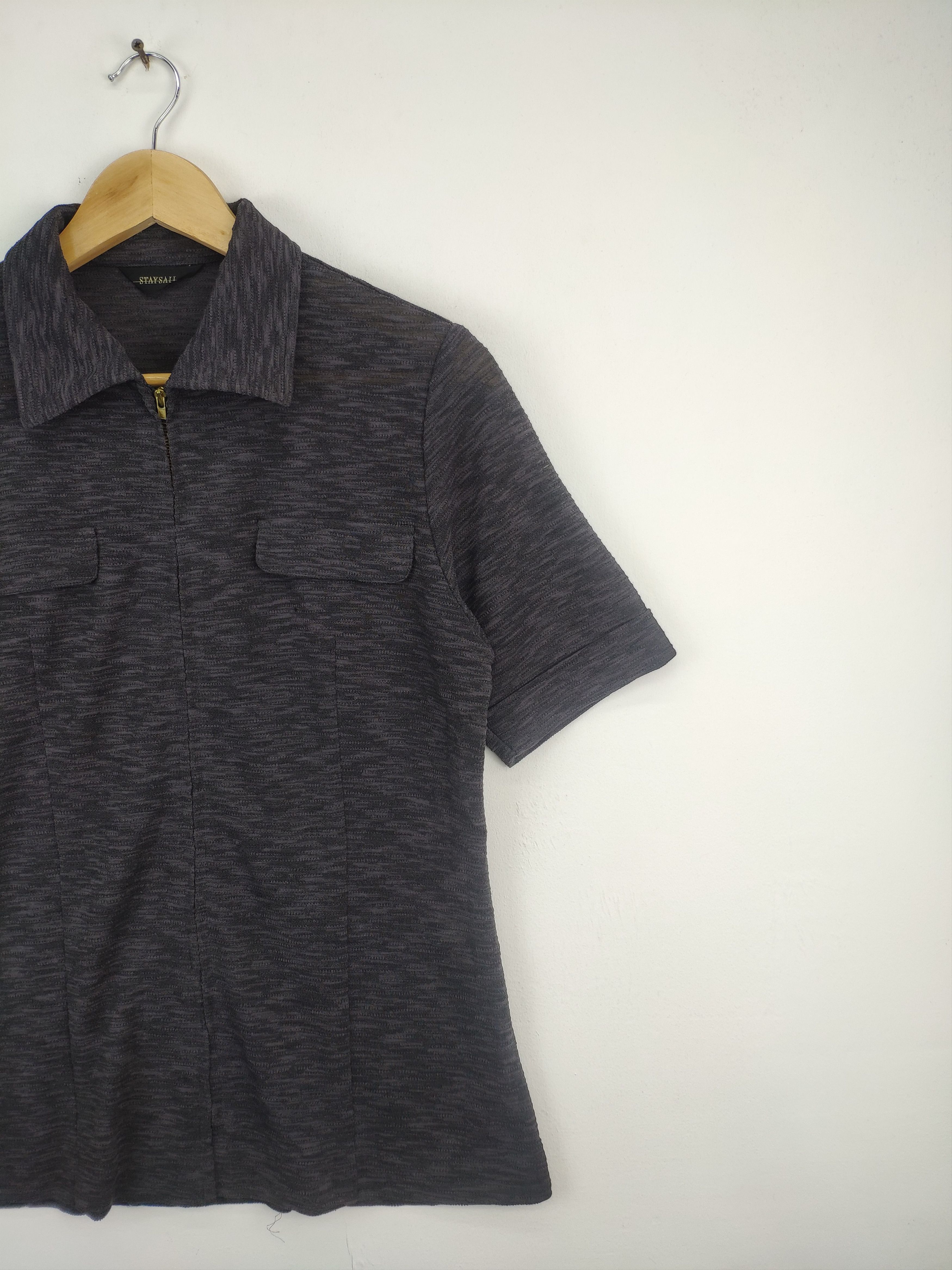 Japanese Brand × Vintage Vintage Polo Shirt Zip Up by Staysail Size S / US 4 / IT 40 - 5 Thumbnail