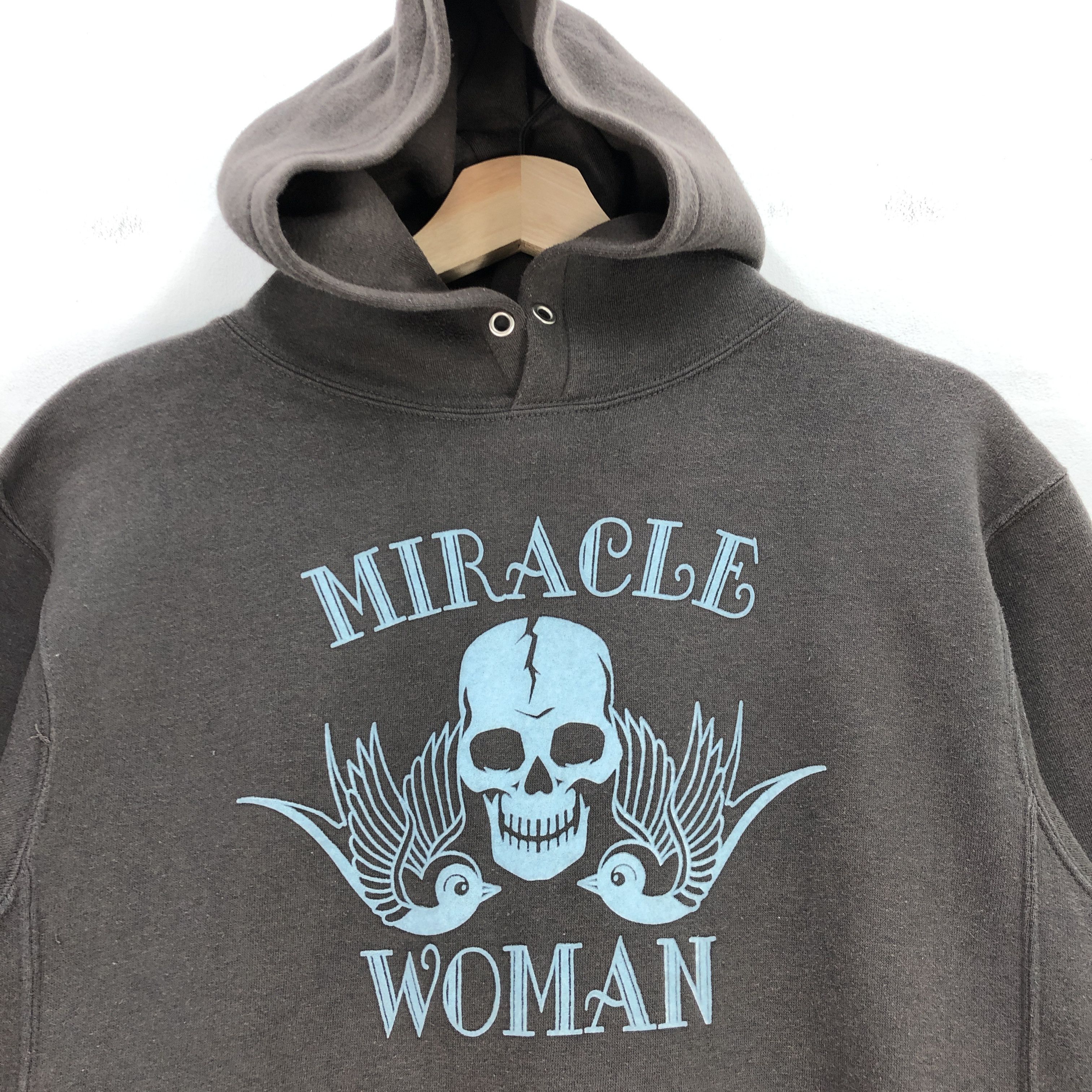 Japanese Brand × Vintage Skulls Sweater Hoodie Miracle Woman Sweatshirt Hooded Size US S / EU 44-46 / 1 - 4 Thumbnail
