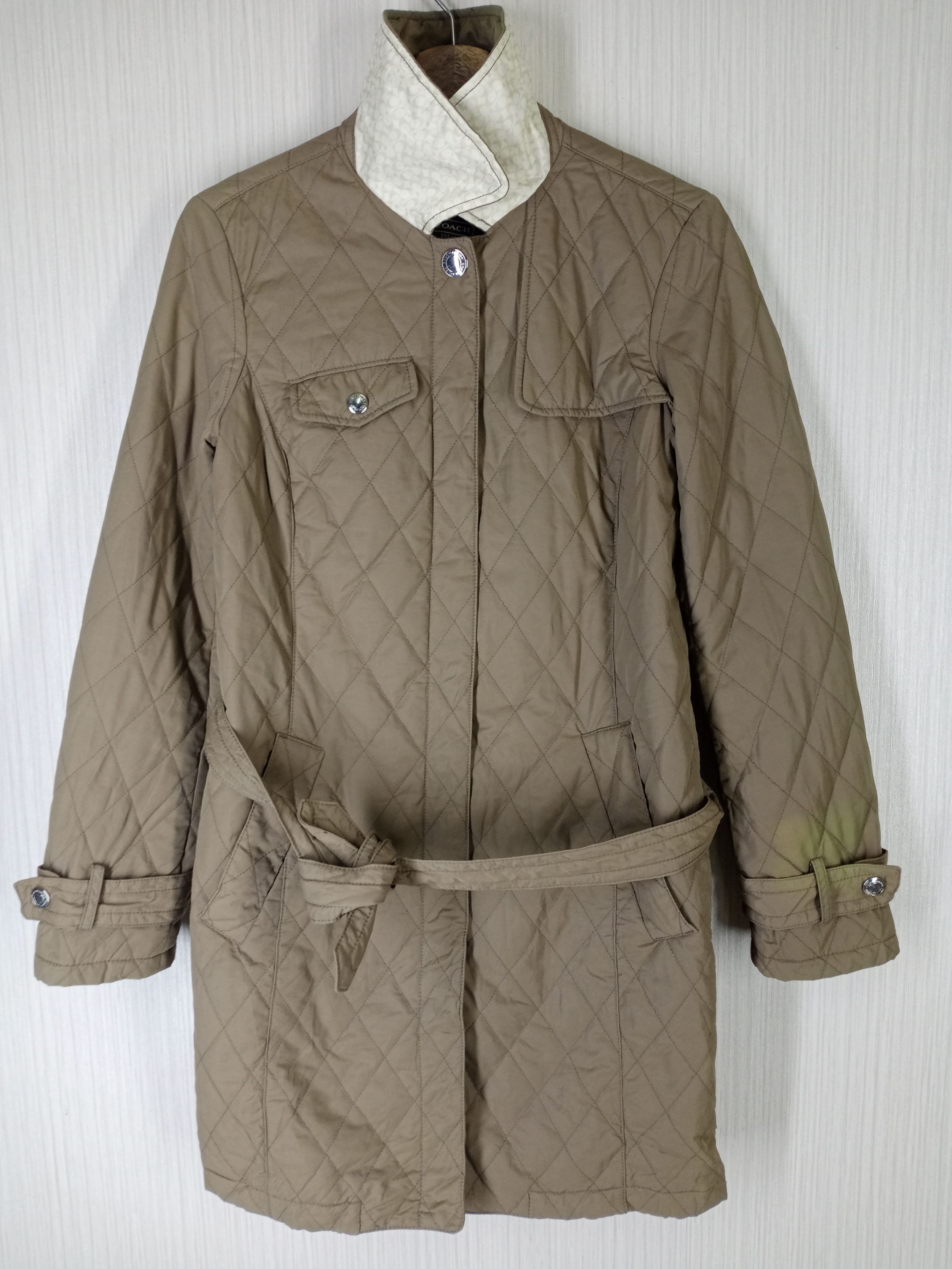 Coach Coach Monogram Quilted Long Jacket Size US XS / EU 42 / 0 - 3 Thumbnail