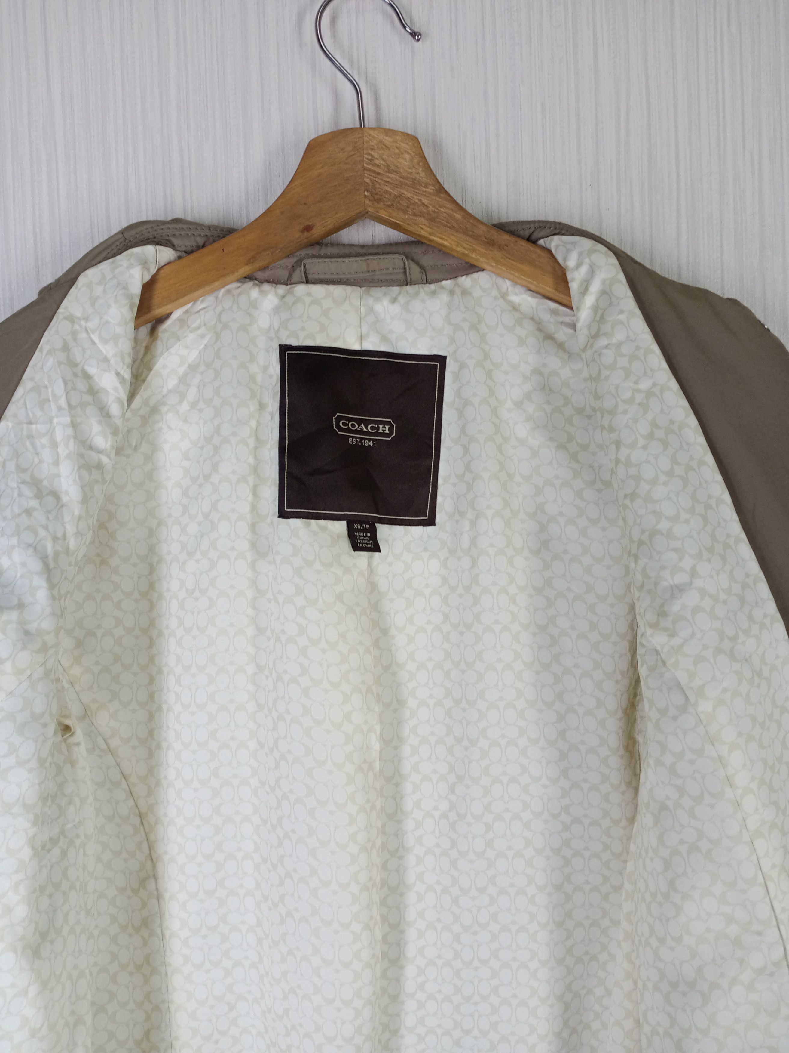 Coach Coach Monogram Quilted Long Jacket Size US XS / EU 42 / 0 - 5 Thumbnail
