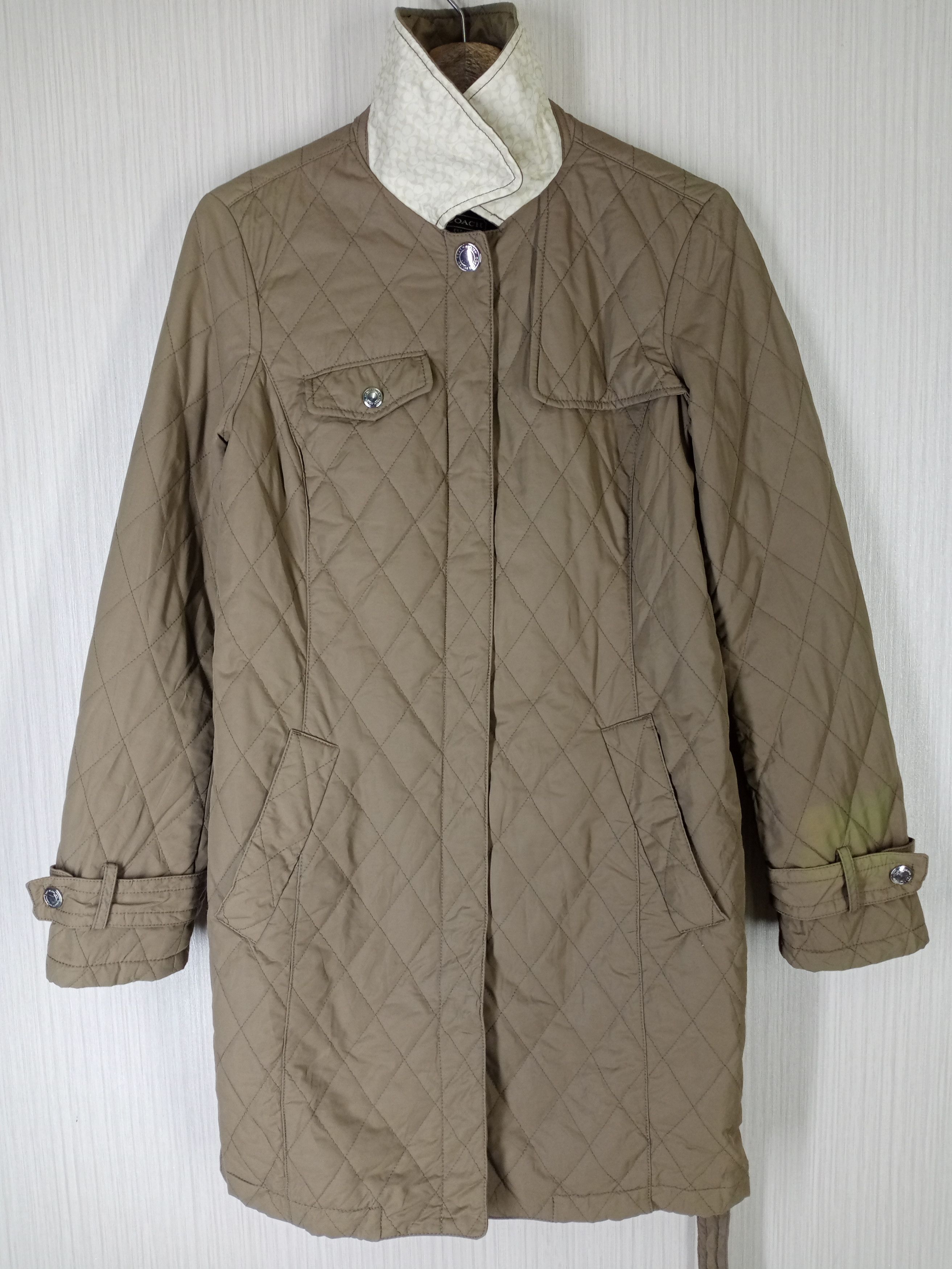 Coach Coach Monogram Quilted Long Jacket Size US XS / EU 42 / 0 - 1 Thumbnail