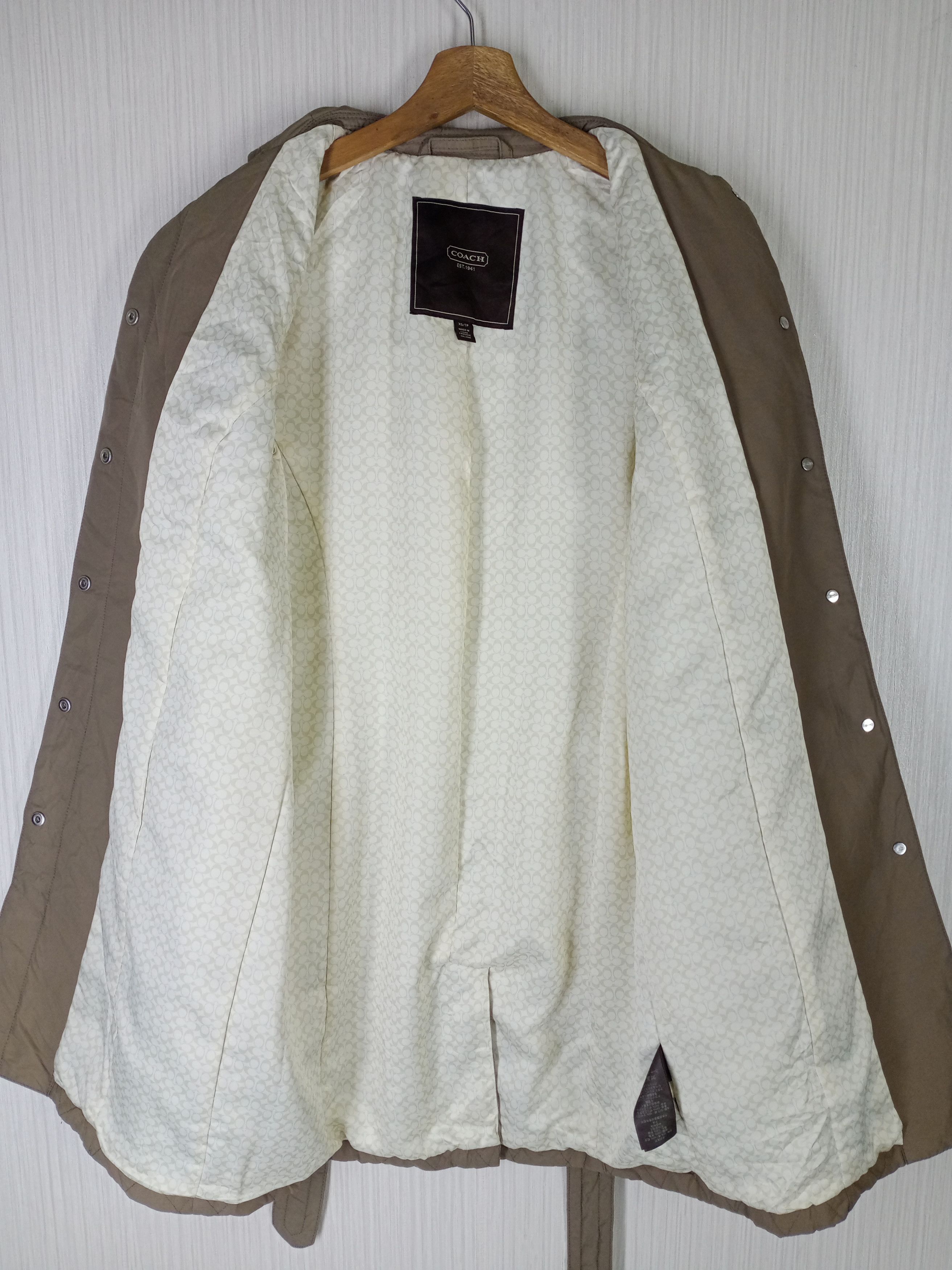 Coach Coach Monogram Quilted Long Jacket Size US XS / EU 42 / 0 - 2 Thumbnail