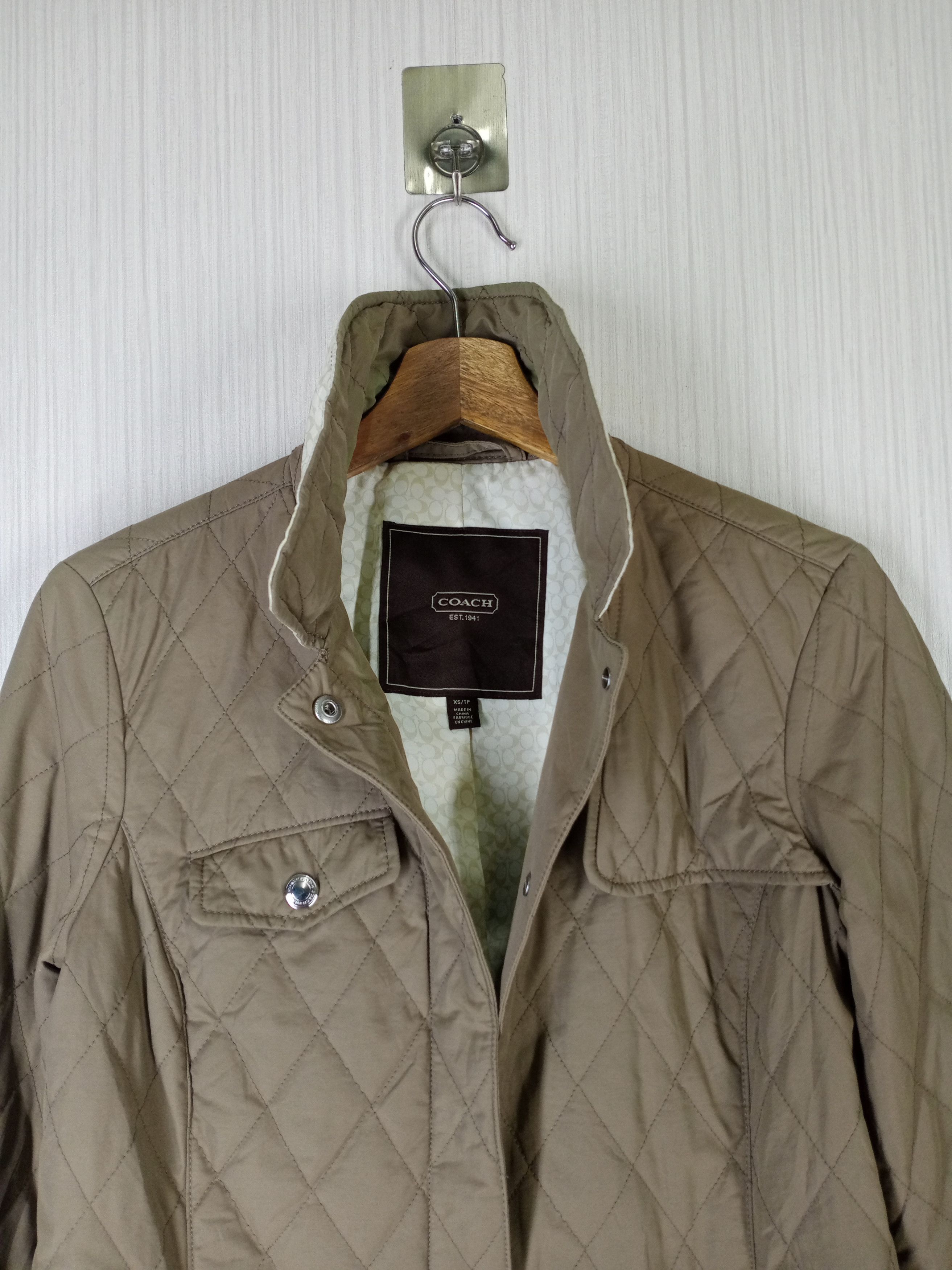 Coach Coach Monogram Quilted Long Jacket Size US XS / EU 42 / 0 - 9 Thumbnail
