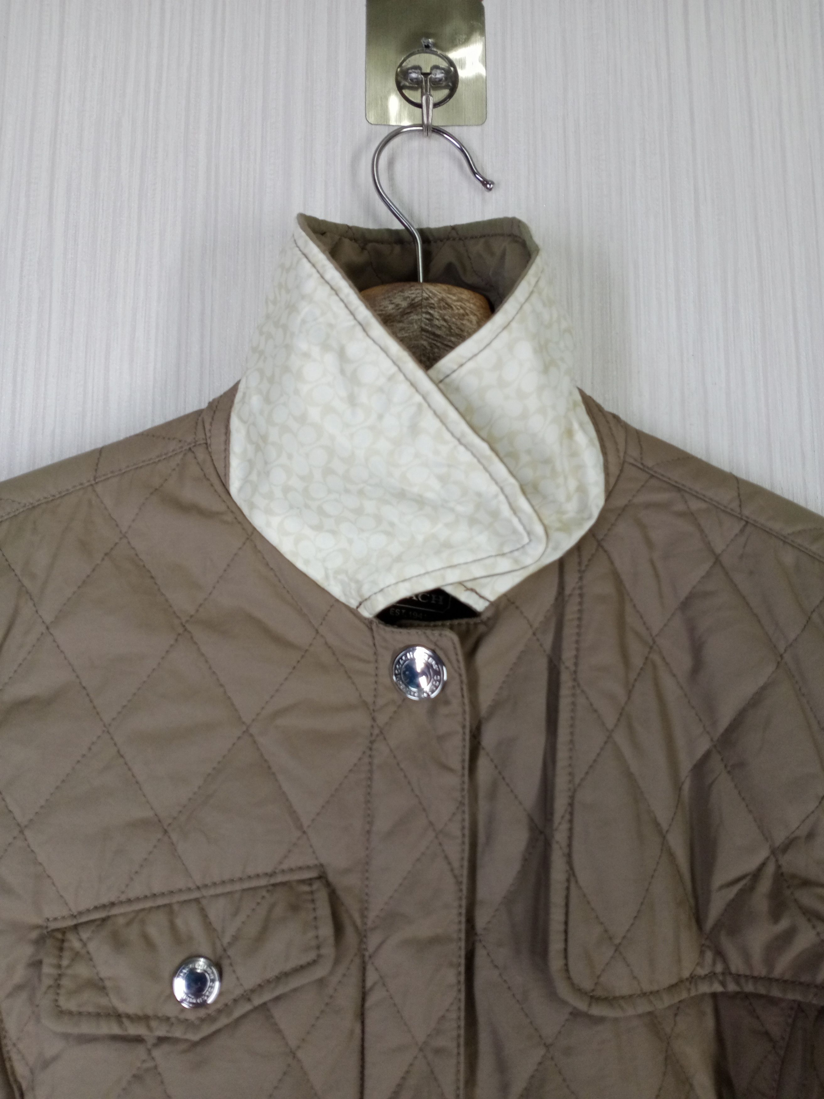 Coach Coach Monogram Quilted Long Jacket Size US XS / EU 42 / 0 - 12 Thumbnail