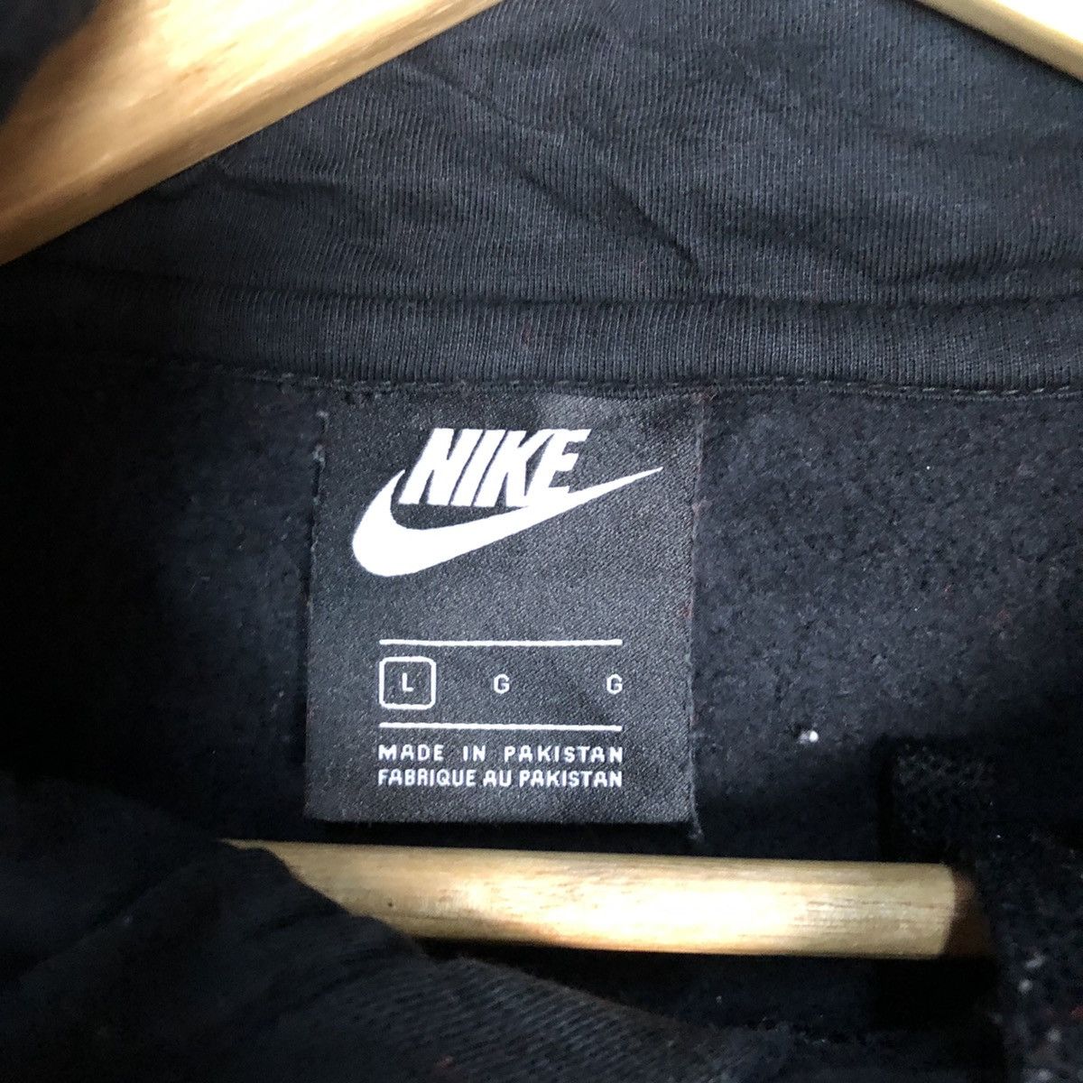 Nike × Vintage Nike splash painter distressed Black Hoodie #3468 Size US L / EU 52-54 / 3 - 10 Thumbnail