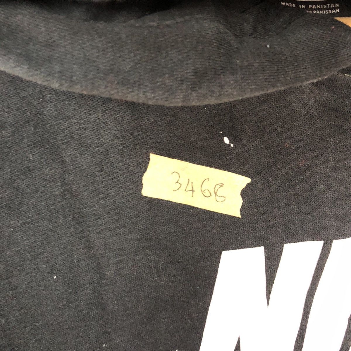 Nike × Vintage Nike splash painter distressed Black Hoodie #3468 Size US L / EU 52-54 / 3 - 8 Thumbnail