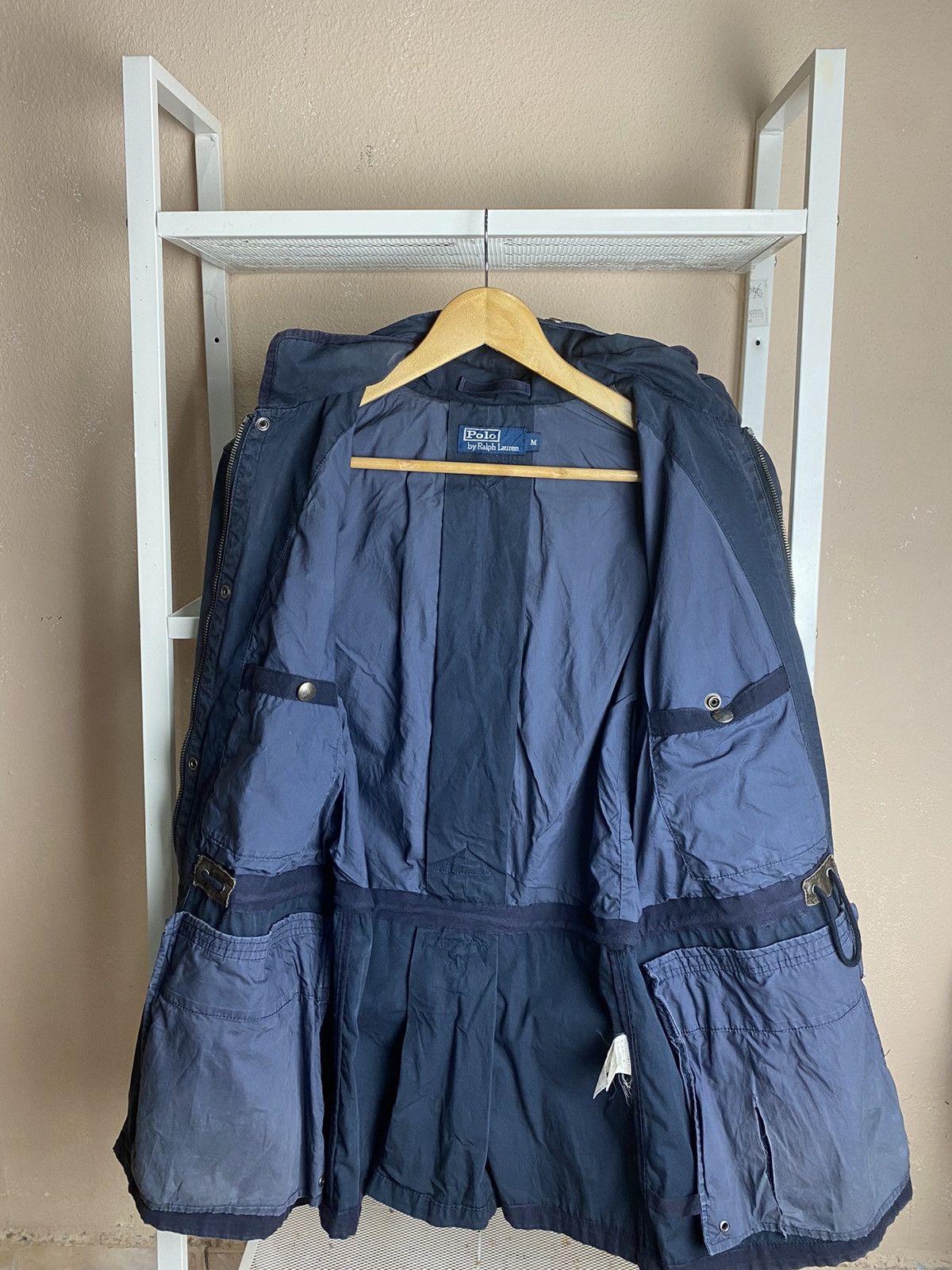 Vintage VINTAGE Polo Ralph Lauren M-65Style Utility Jacket Navy Blue Size M / US 6-8 / IT 42-44 - 13 Thumbnail