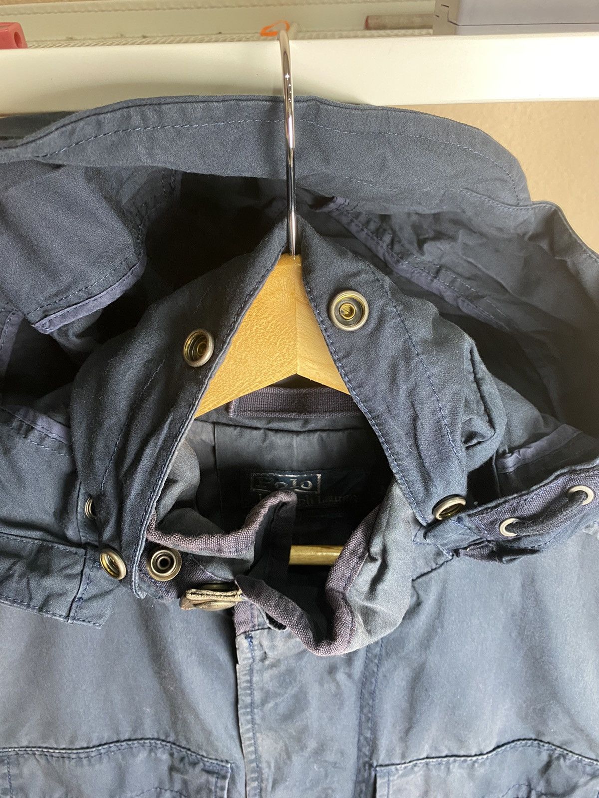 Vintage VINTAGE Polo Ralph Lauren M-65Style Utility Jacket Navy Blue Size M / US 6-8 / IT 42-44 - 9 Thumbnail