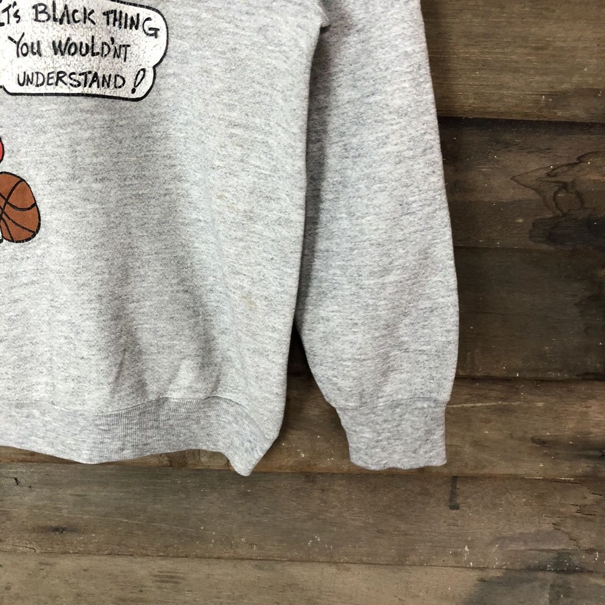 The Simpsons B.W.A Bart Simsons in black vintage Grey Sweashirt #4750 Size US S / EU 44-46 / 1 - 5 Thumbnail