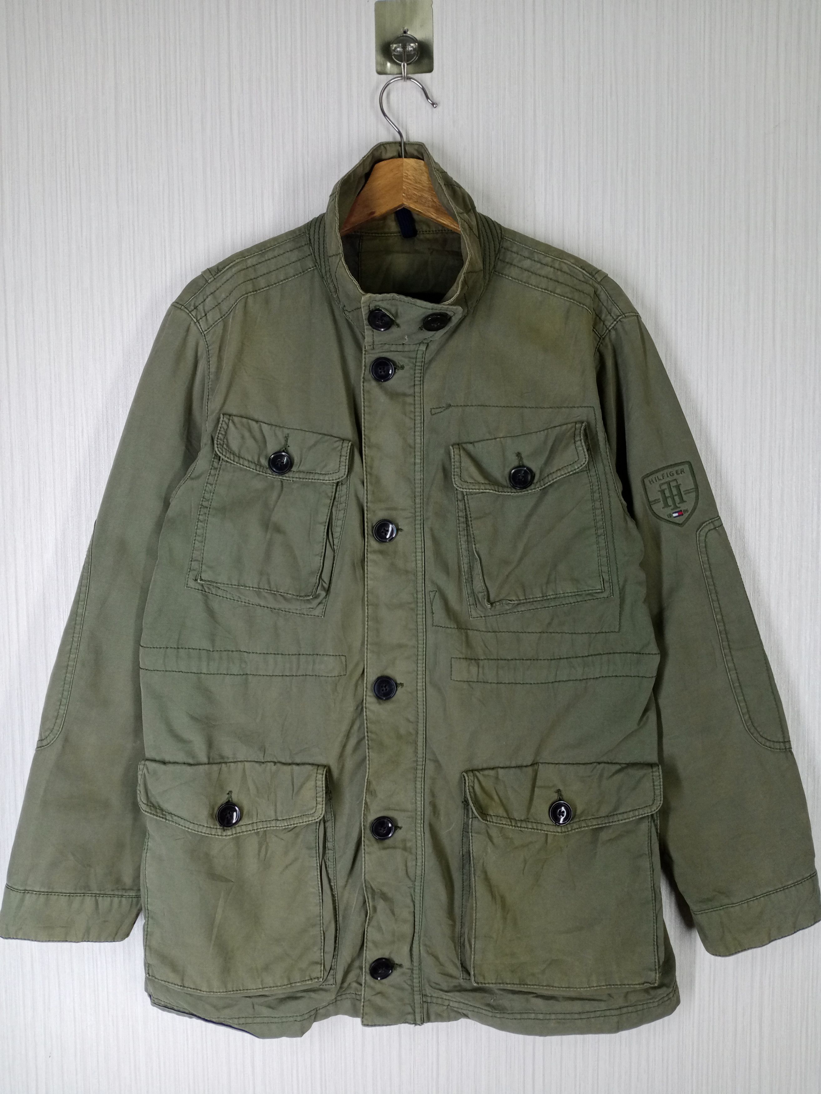 Tommy Hilfiger Vintage Tommy Hilfiger Tactical Pocket Military Jacket Size US M / EU 48-50 / 2 - 2 Thumbnail
