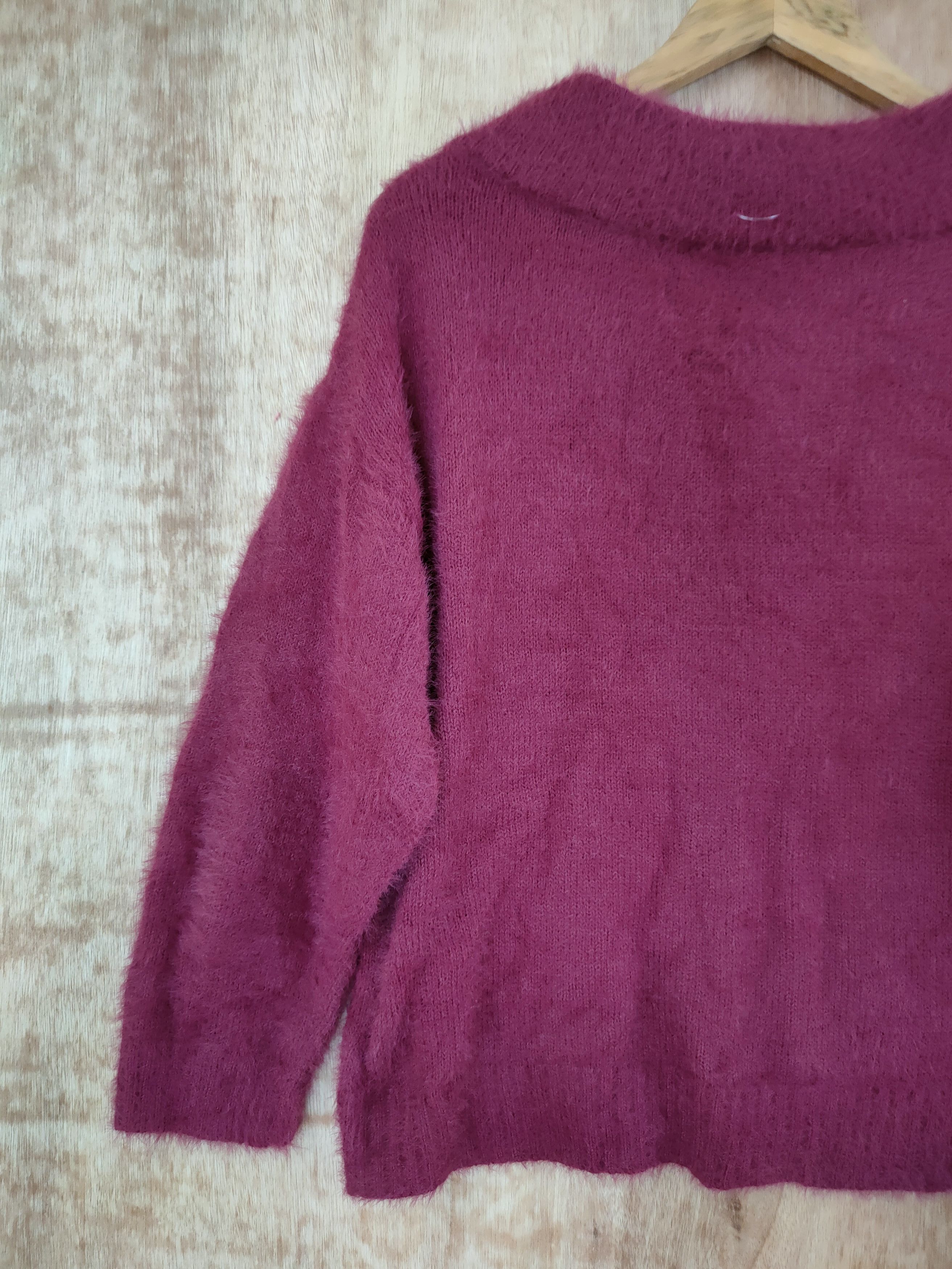 Homespun Knitwear D Nano Base mohair soft fur shaggy knitwear purple #46-536 Size US S / EU 44-46 / 1 - 9 Thumbnail
